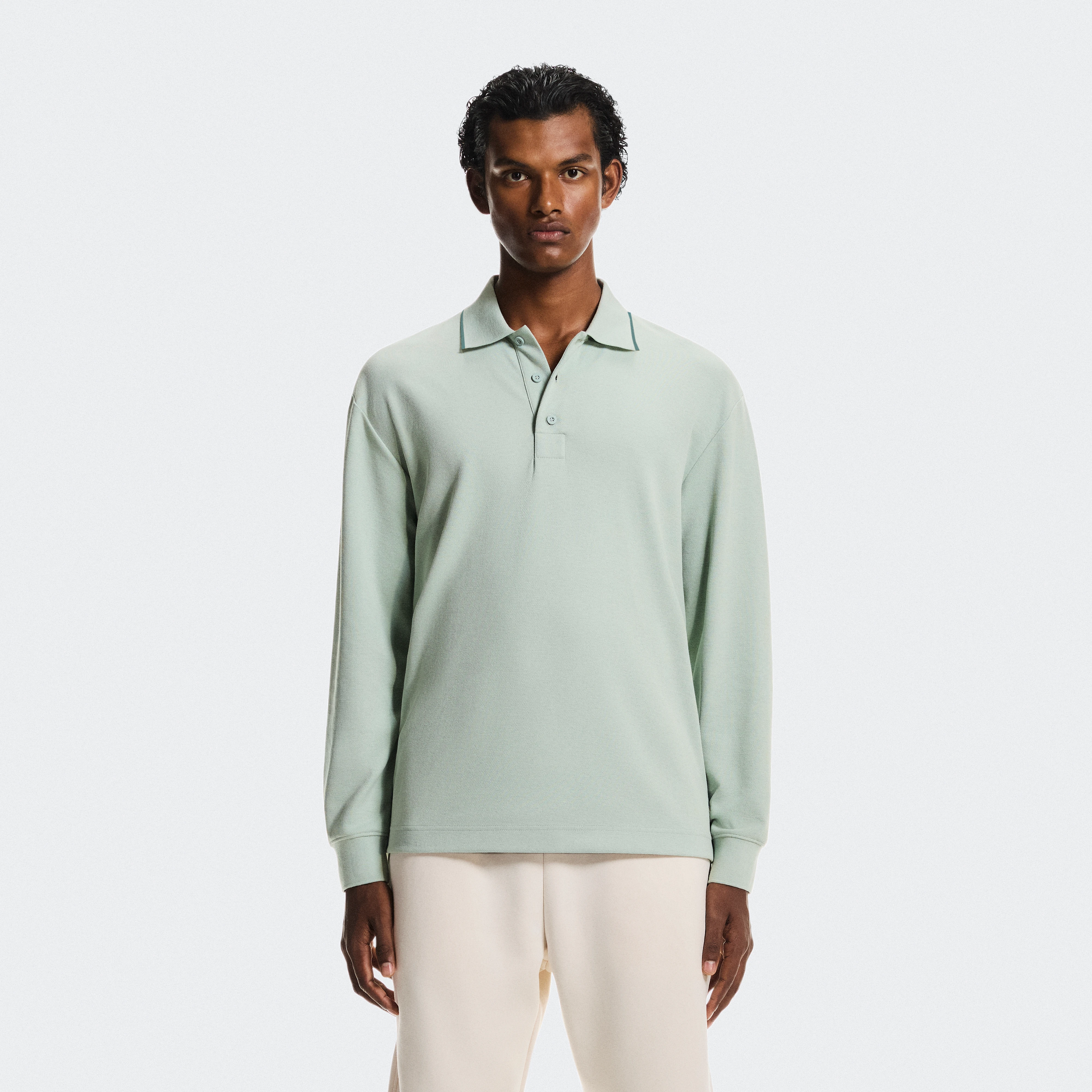On Courtside Long-T Polo Mineral & Tide Homme – Tennis lifestyle, hors courts, confort au quotidien Hauts et t-shirts