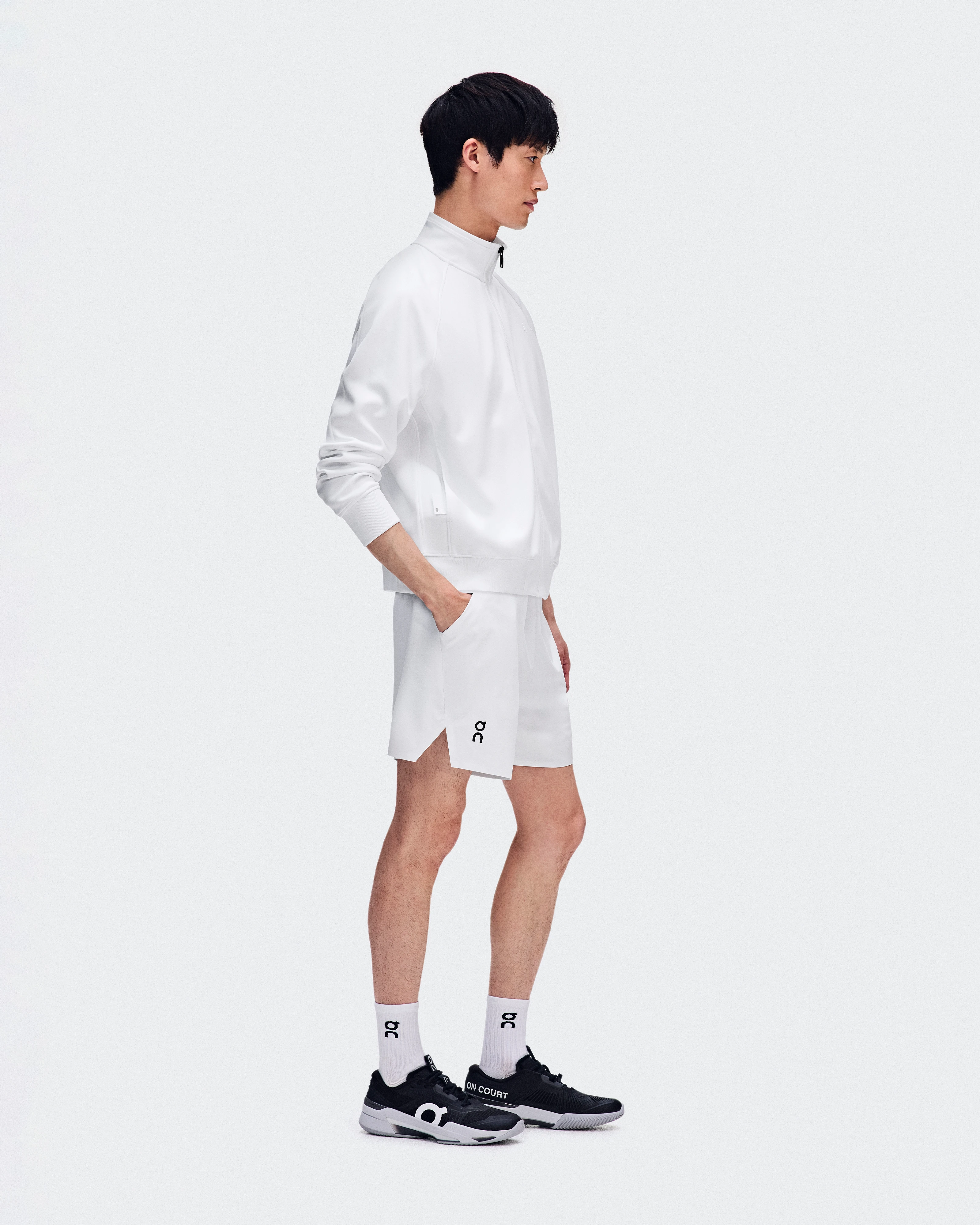 On Courtside Full Zip LDN White Homme