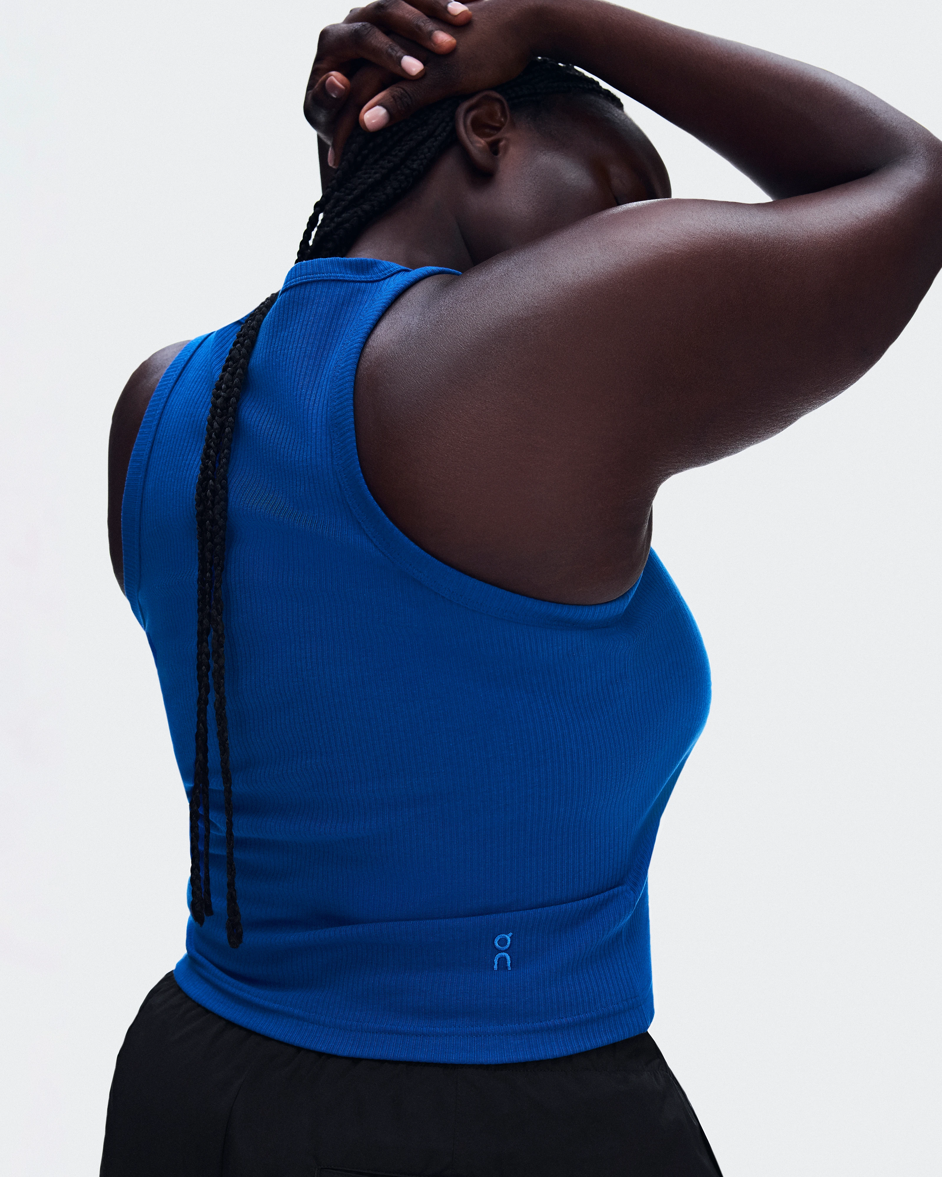 On All-Day Ribbed Tank Indigo Femme Hauts et t-shirts