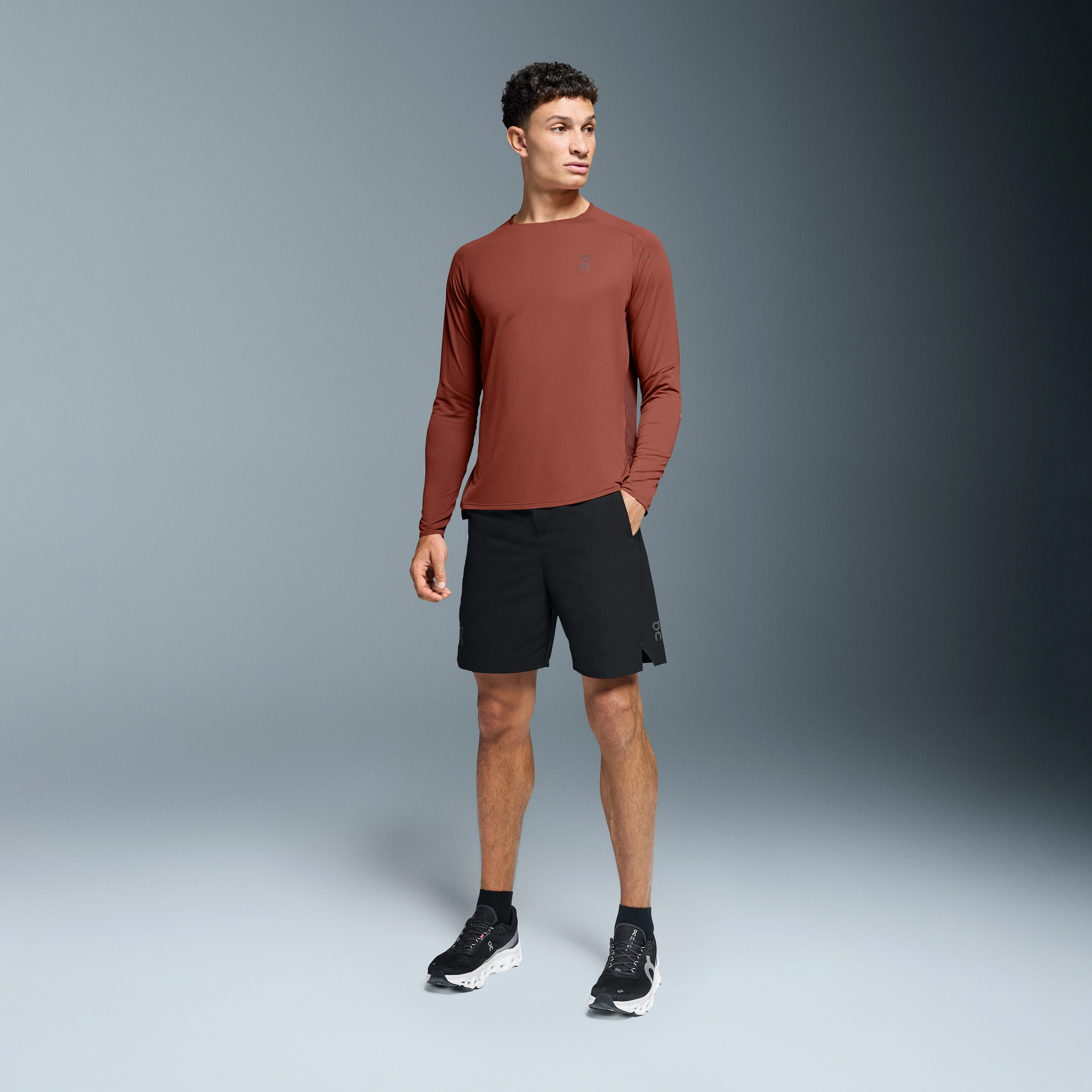On Performance Hybrid Short Black Homme – Longue distance, entraînement, running sur route Shorts