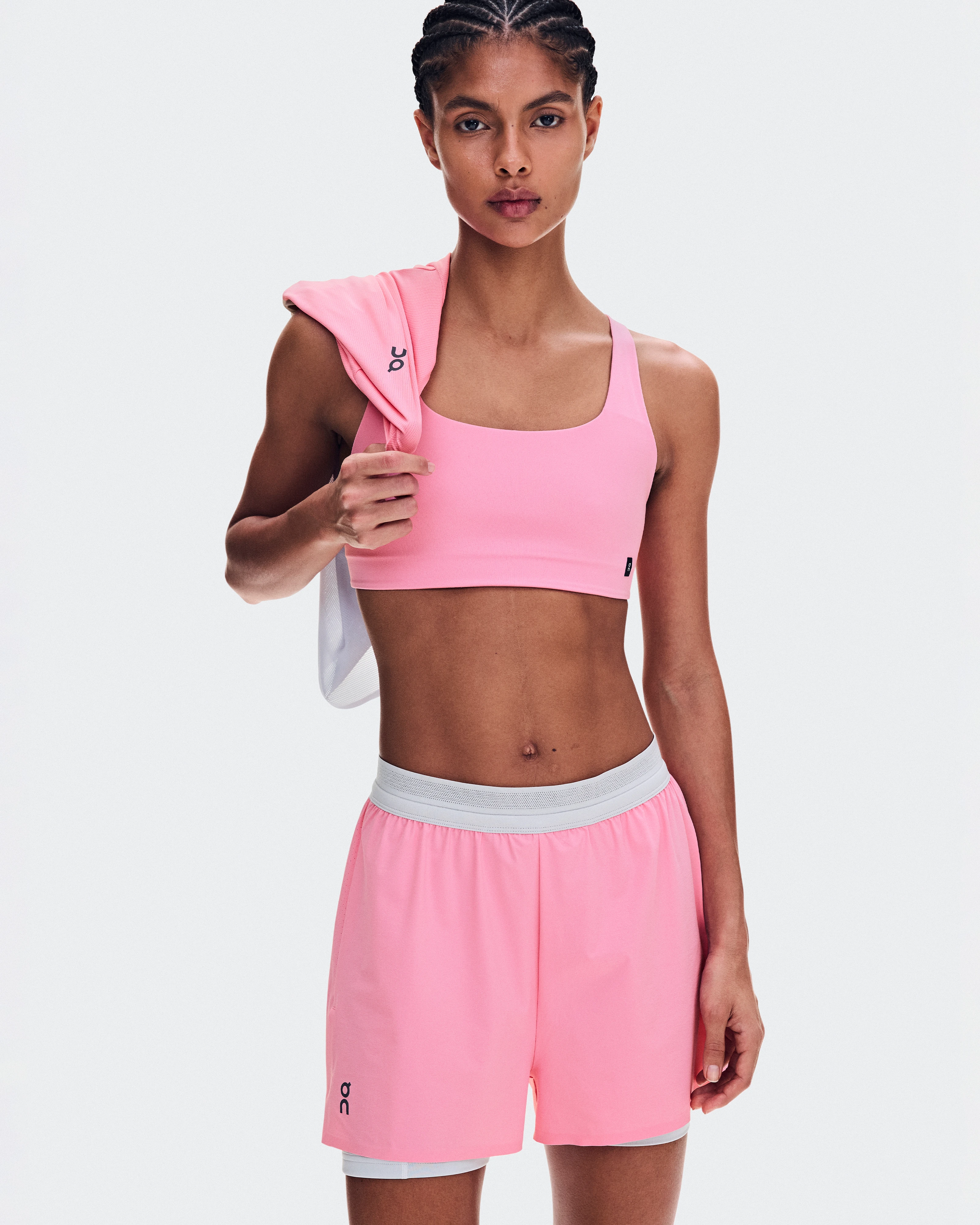 On 3" Performance 2/1 Shorts Magnolia & Glacier Femme Shorts