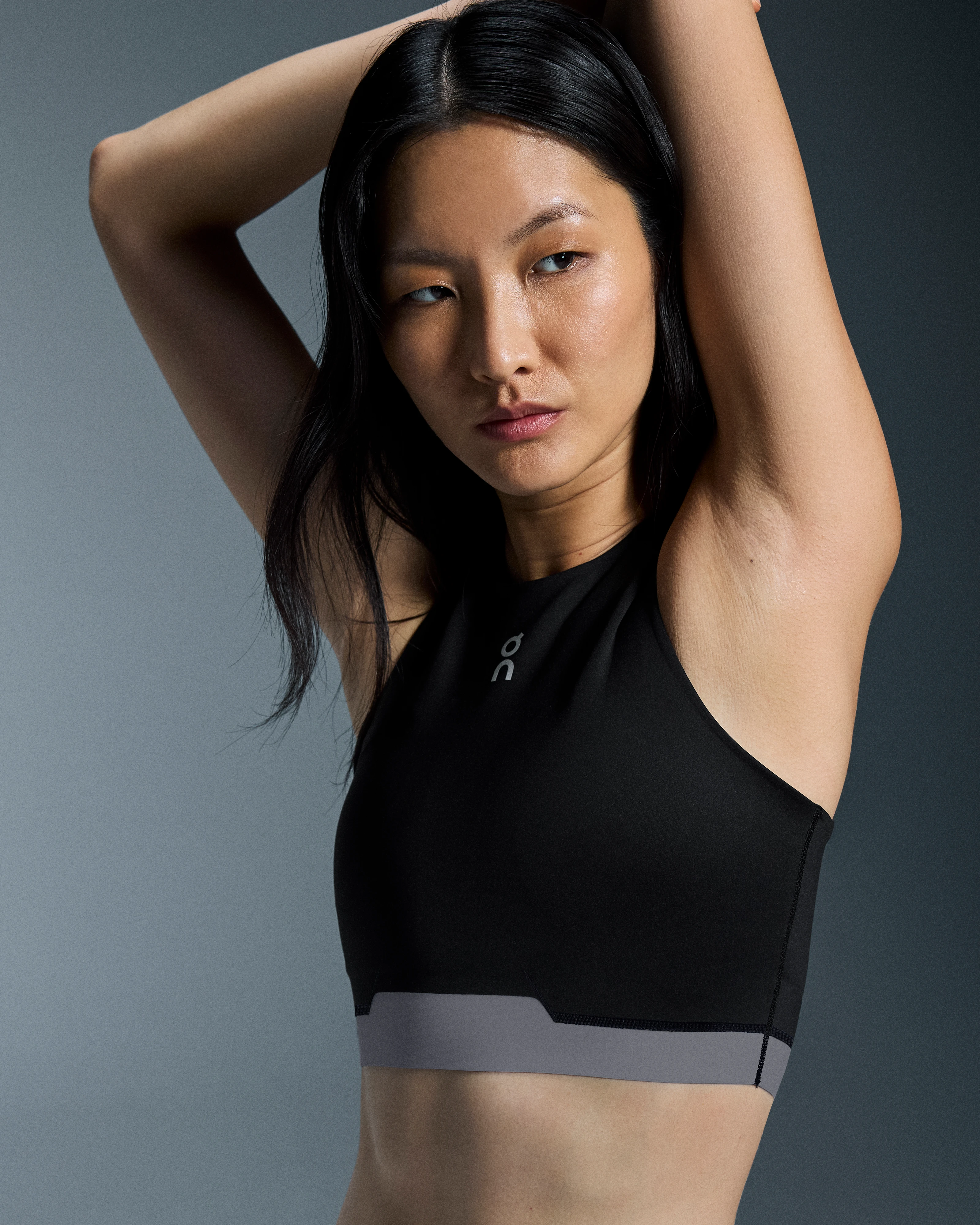 On Train 2-in-1 Crop Black Femme Hauts et t-shirts