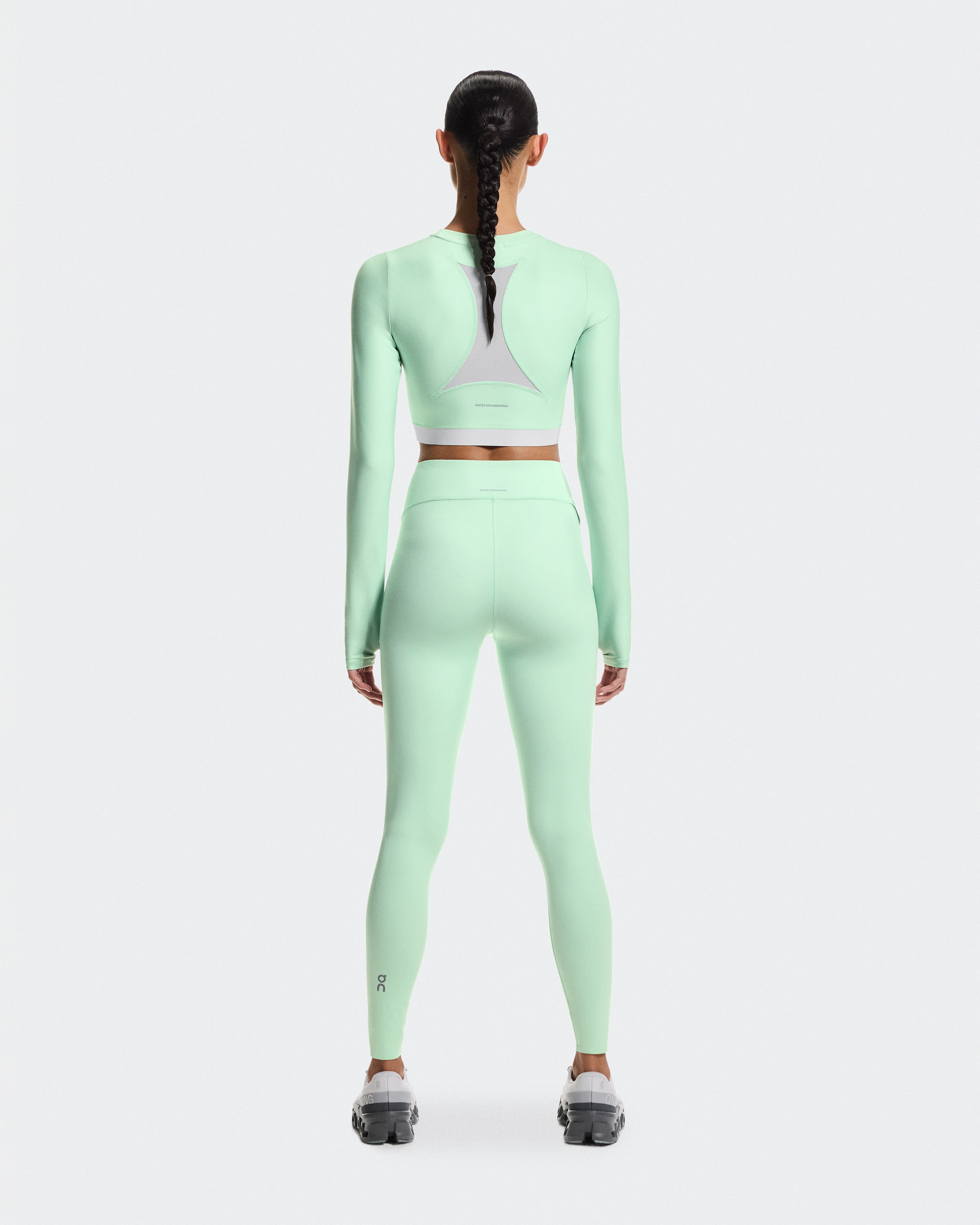 On Train Long Sleeve Crop Creek Femme Hauts et t-shirts