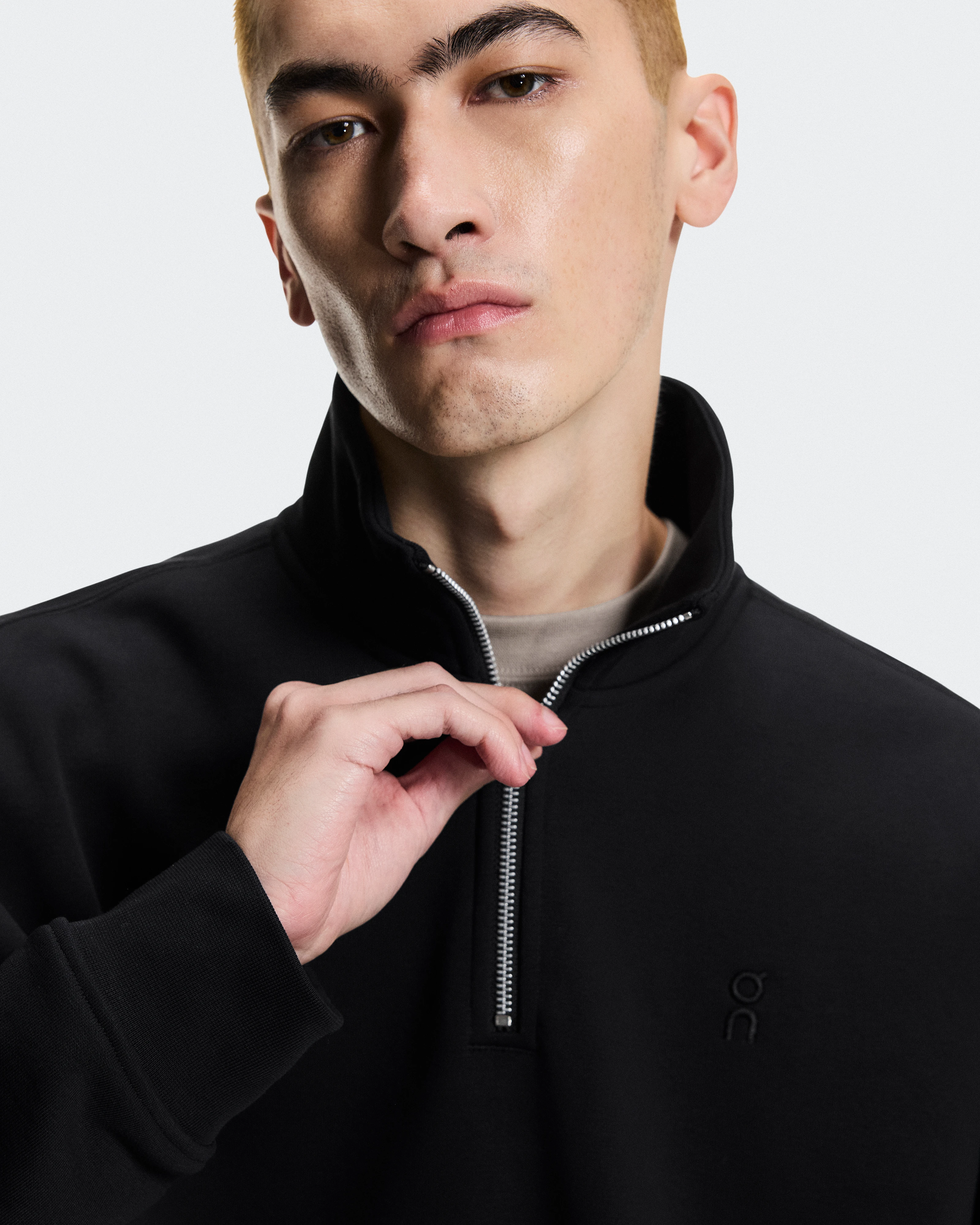 On Club Collective 1/4 Zip Black Homme Sweats à capuche et sweats