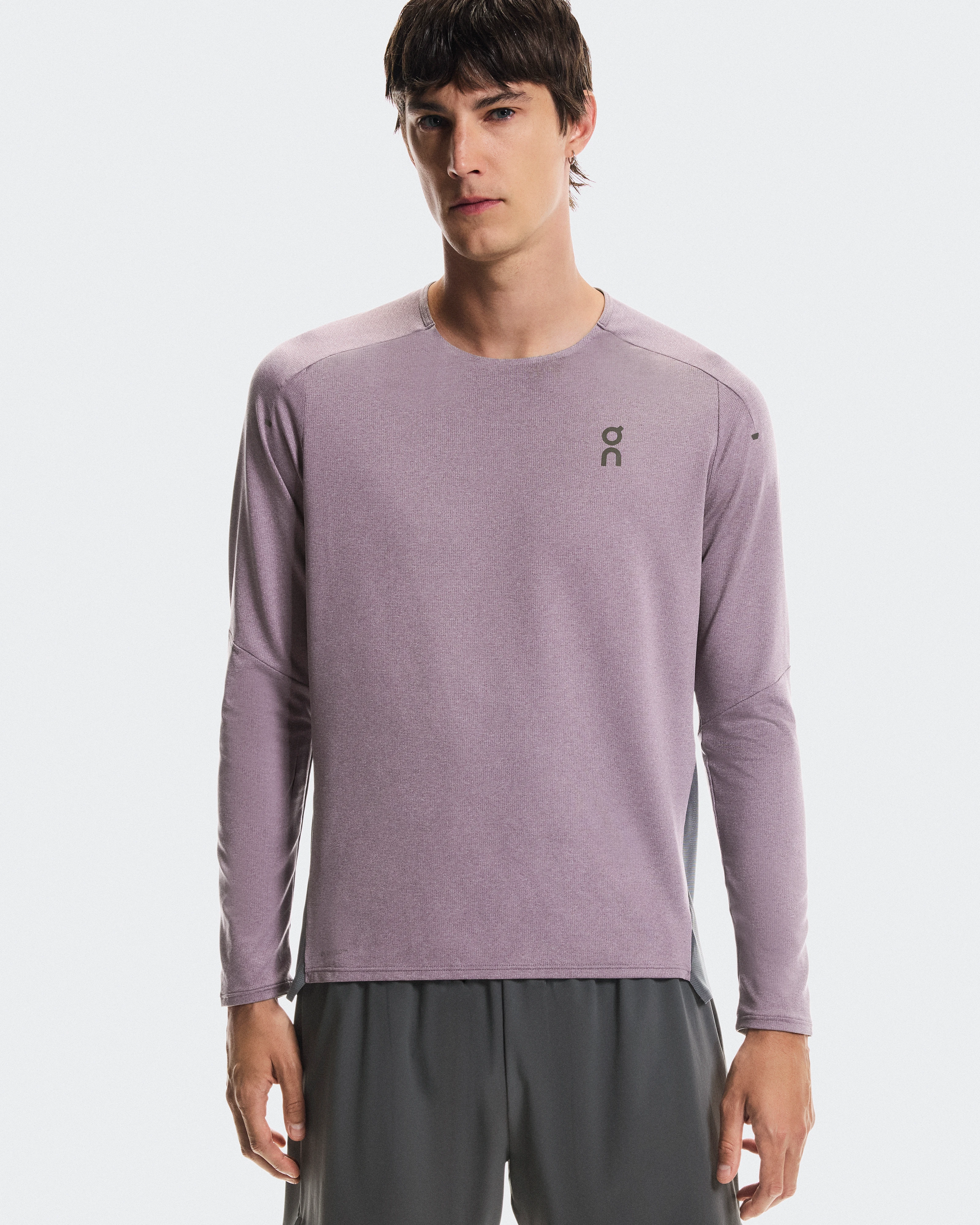 On Performance Long-T Dewberry & Eclipse Homme Hauts et t-shirts