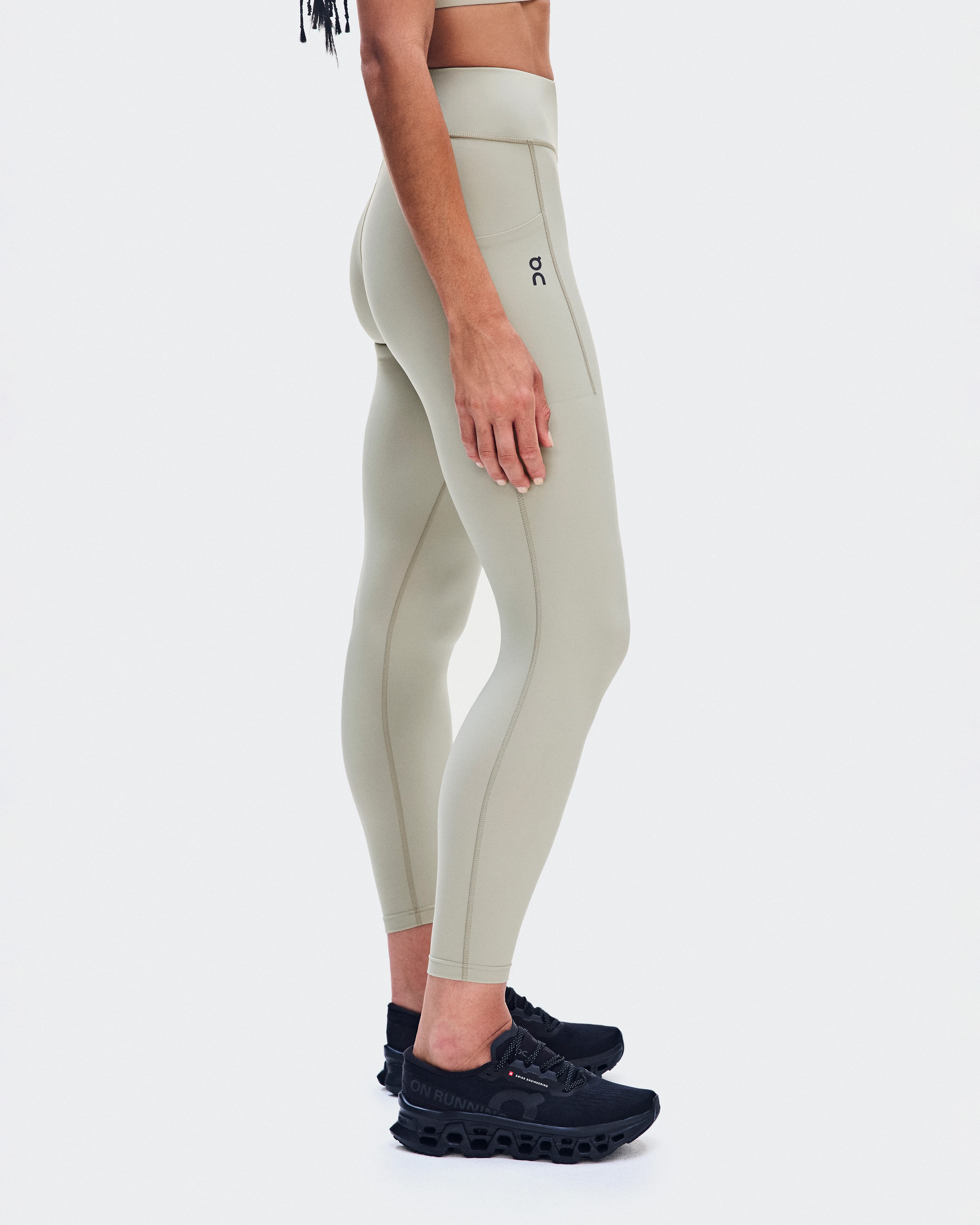 On Performance Tights 7/8 Brume Femme Leggings