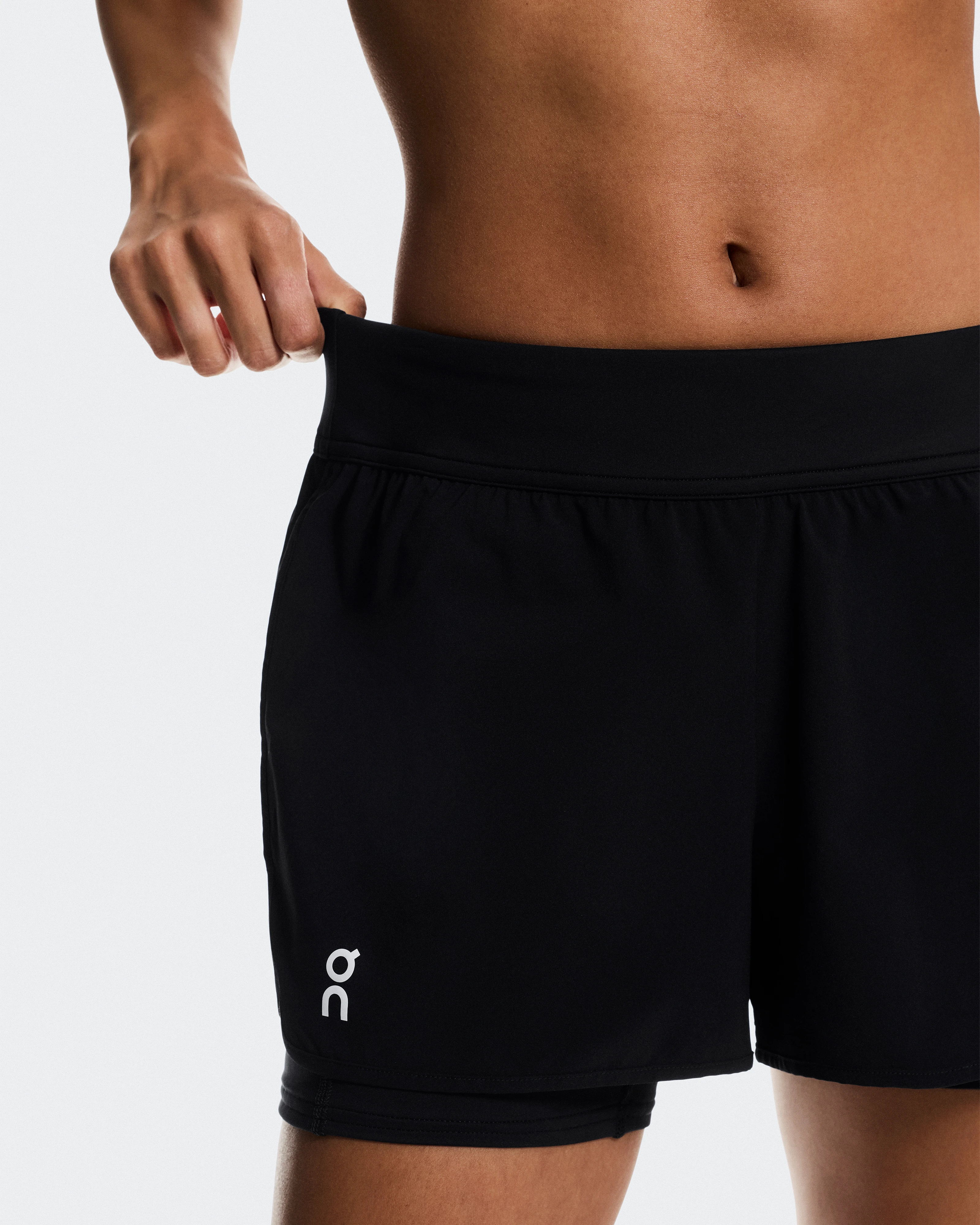 On 3" Court Shorts 2-in-1 Black Femme Shorts