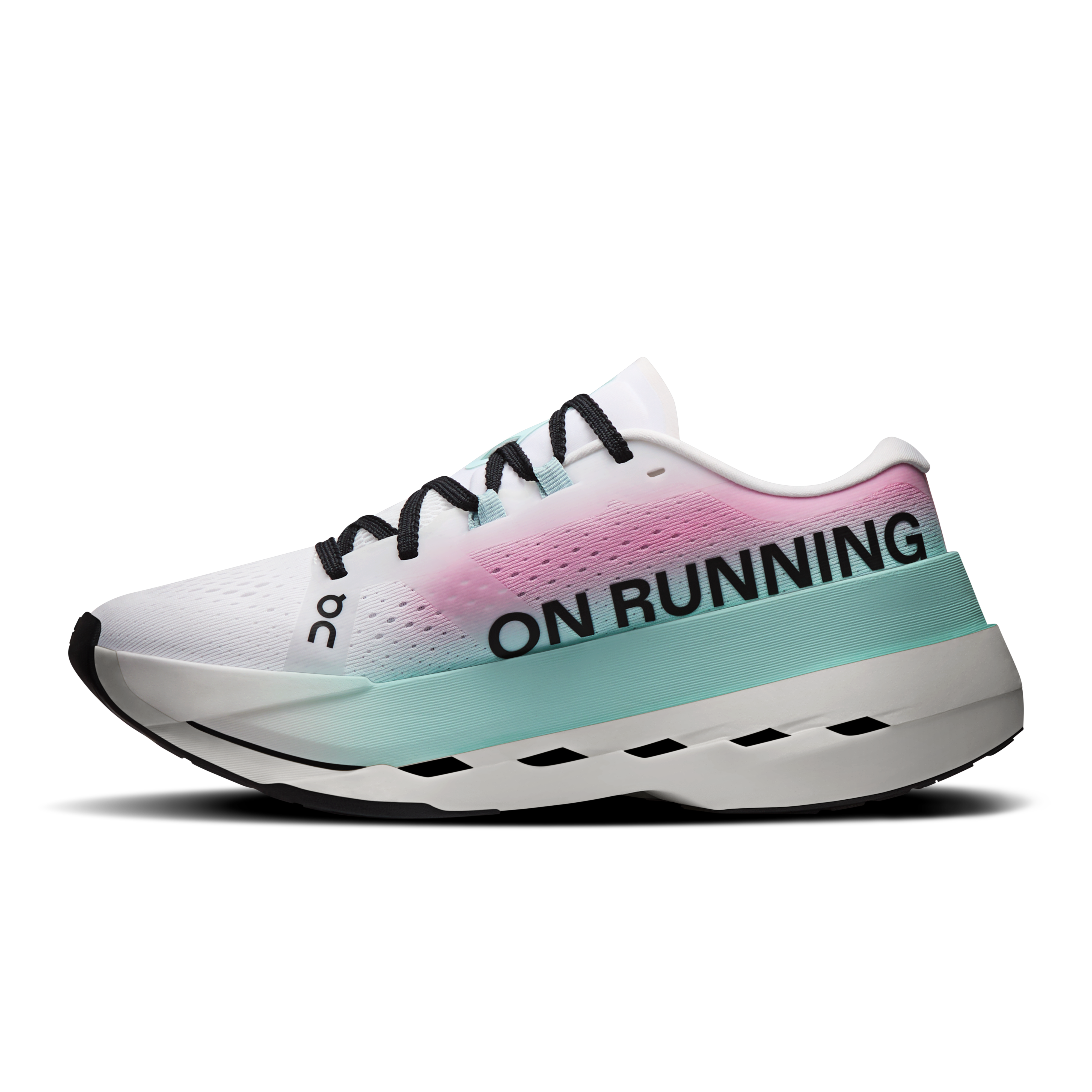 On Cloudboom Max White & Celeste Femme Running sur route Chaussures