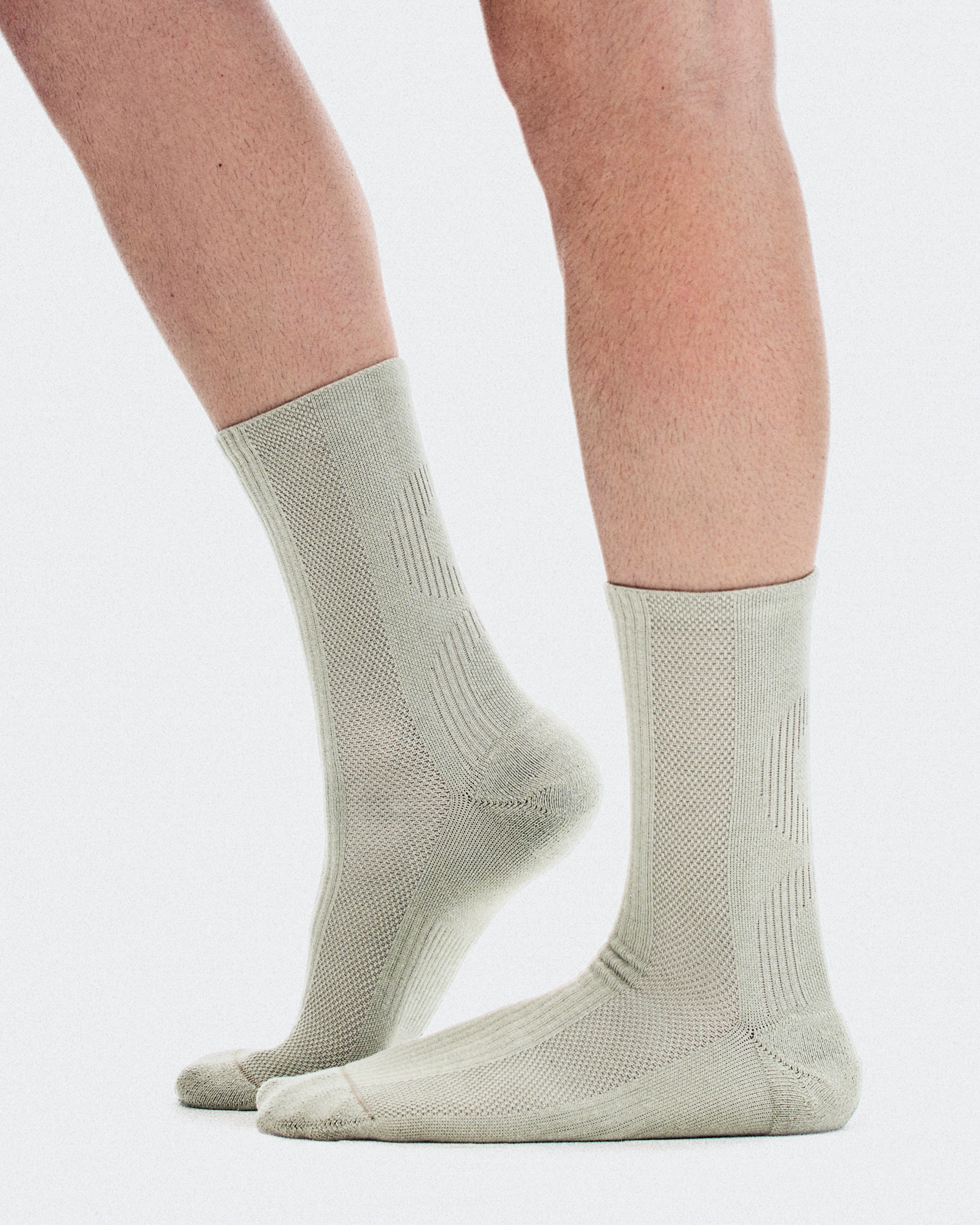 On Hybrid Sock High 2P Brume Unisexe Chaussettes