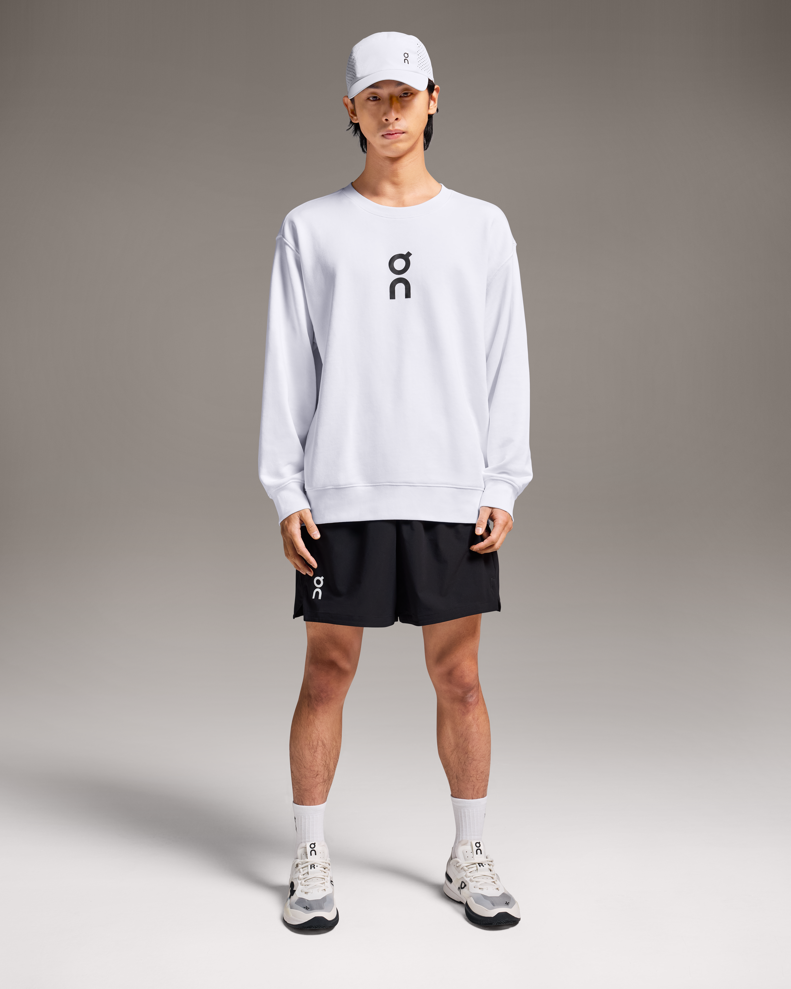 On Club Crew White Homme Sweats à capuche et sweats