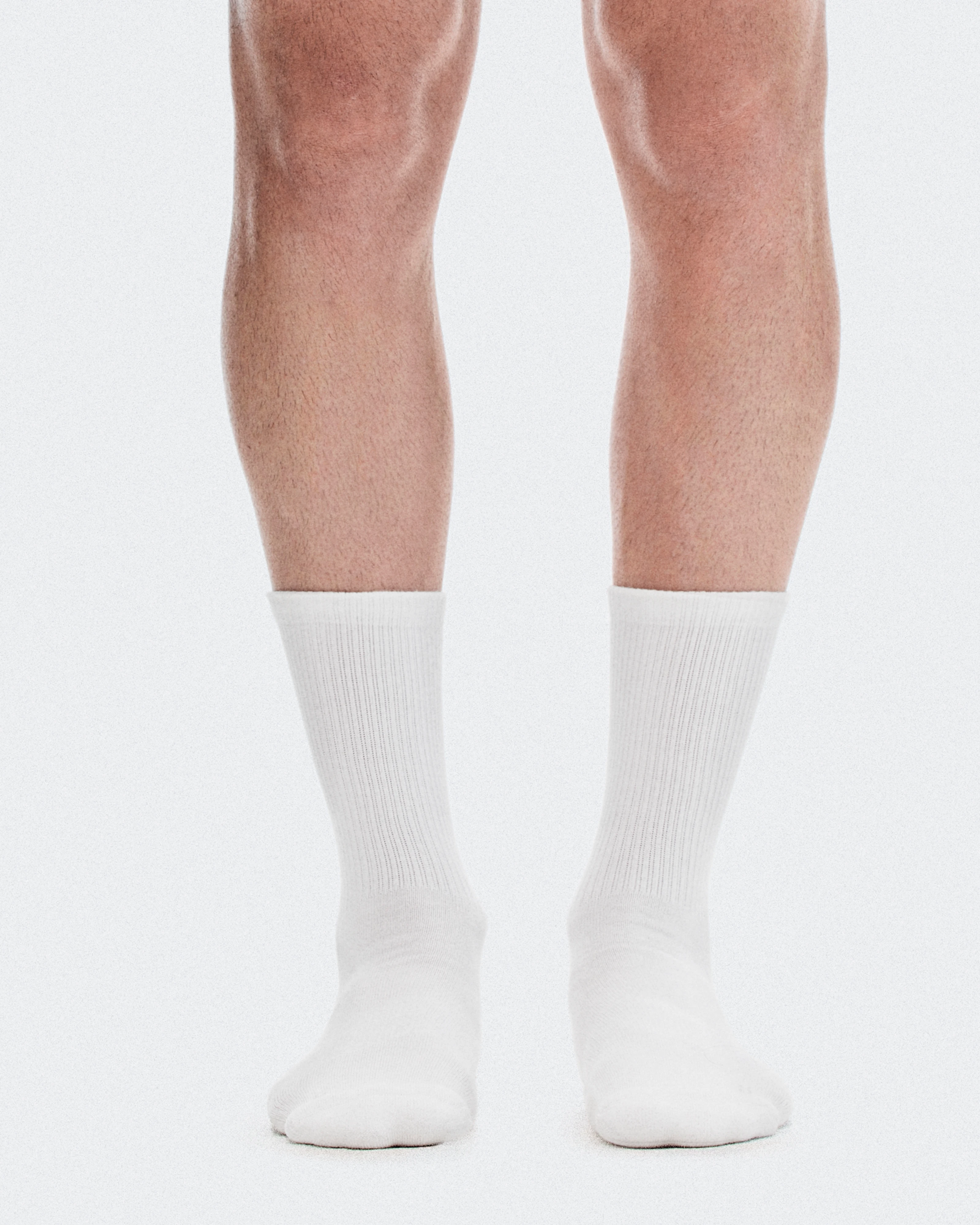 On Club Sock High 2P White Unisexe Chaussettes