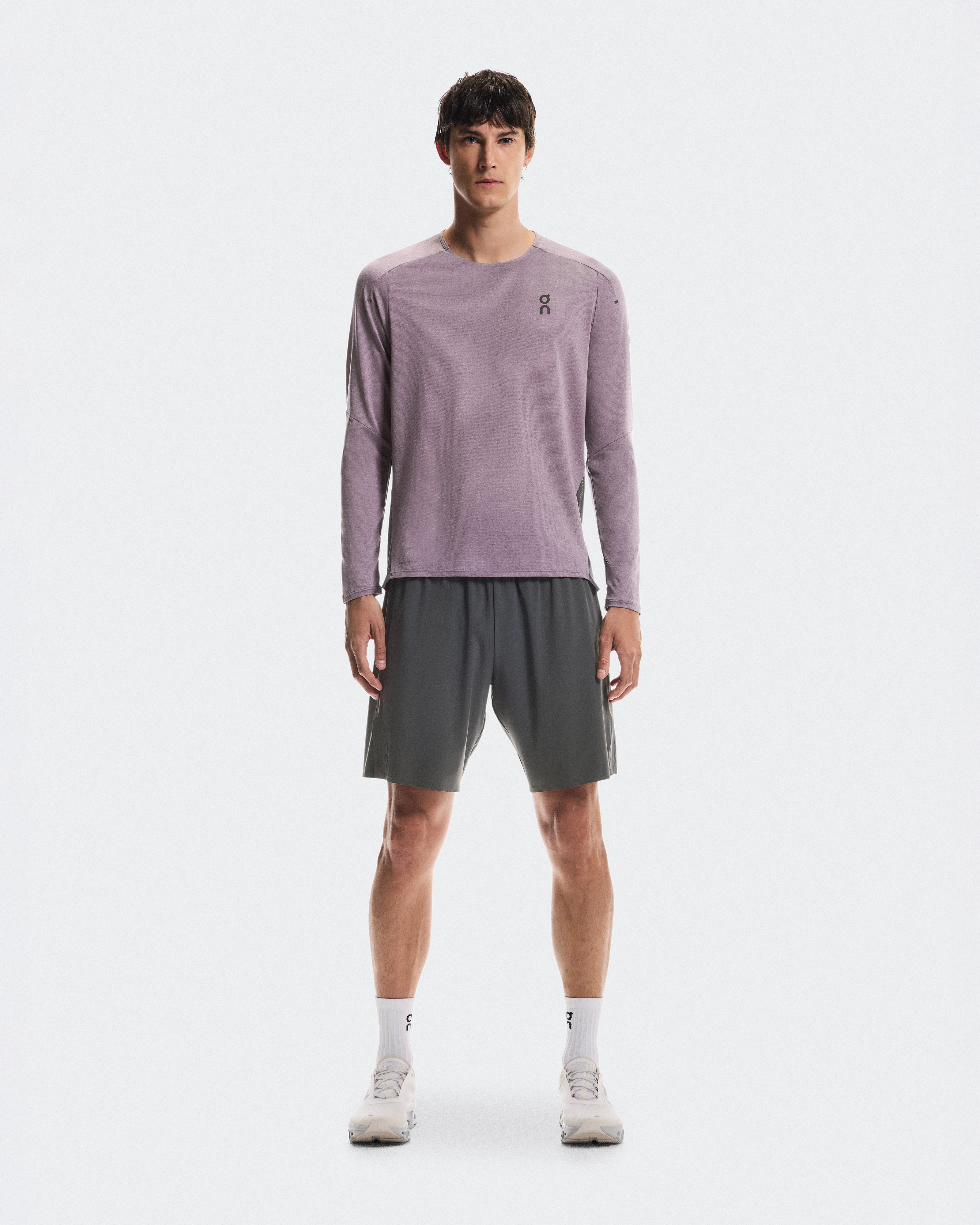 On Performance Long-T Dewberry & Eclipse Homme Hauts et t-shirts