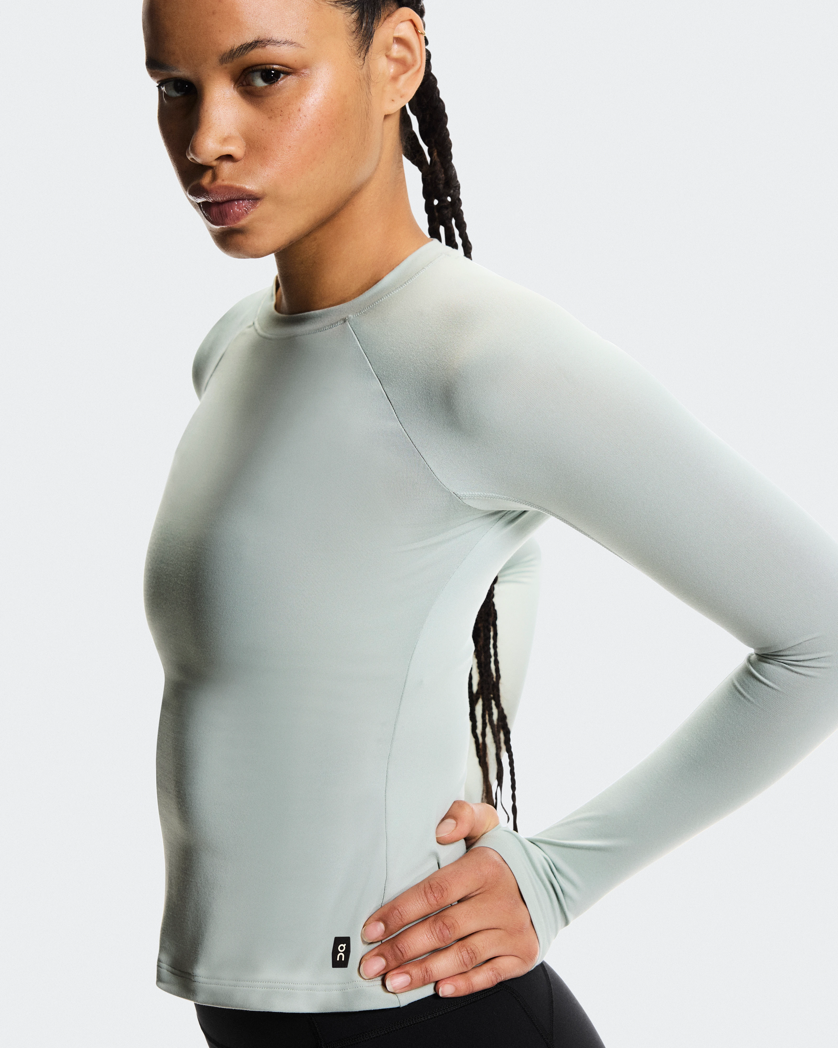 On Studio Long-T Mineral Femme Hauts et t-shirts