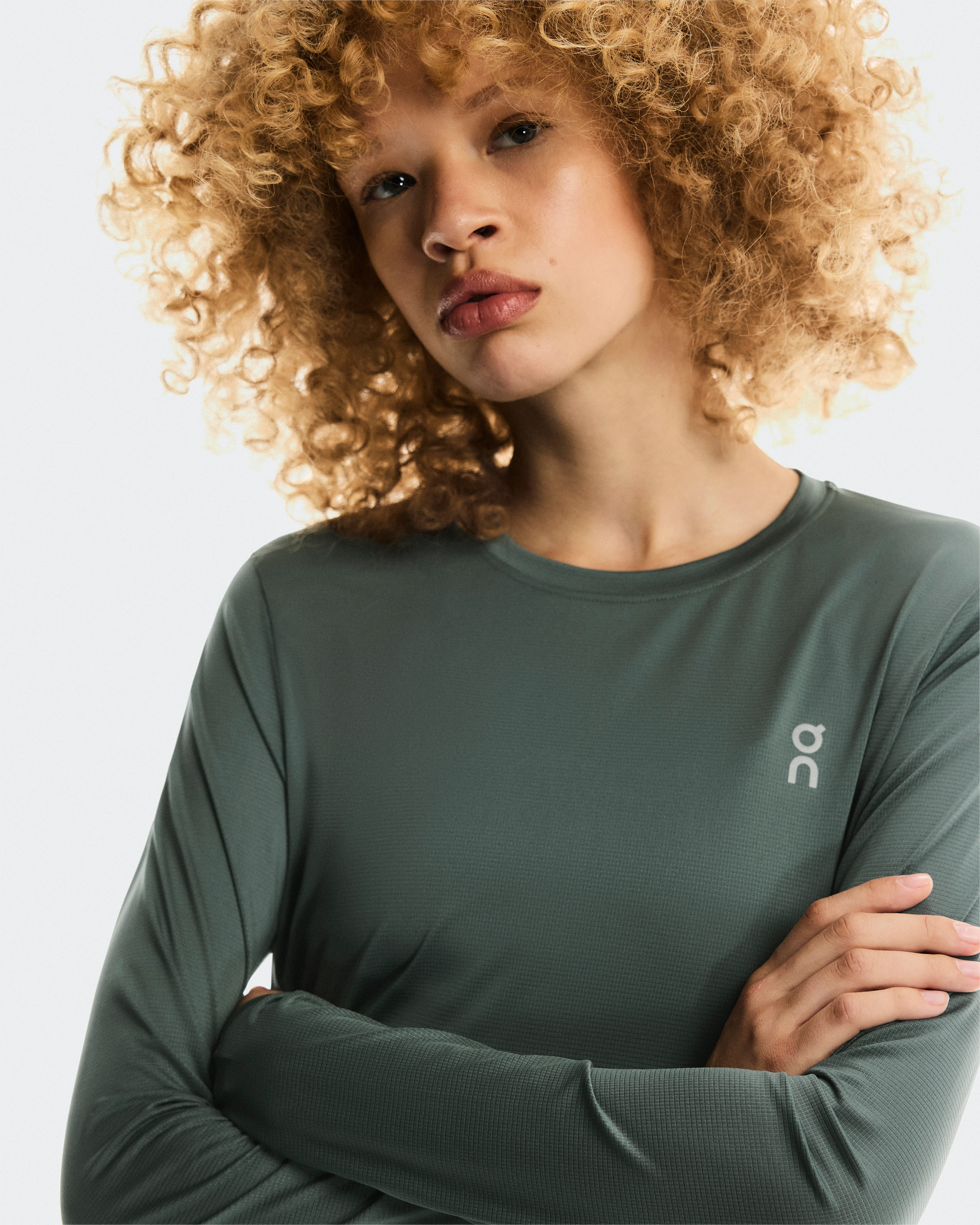 On Core Long-T Olive Femme Hauts et t-shirts