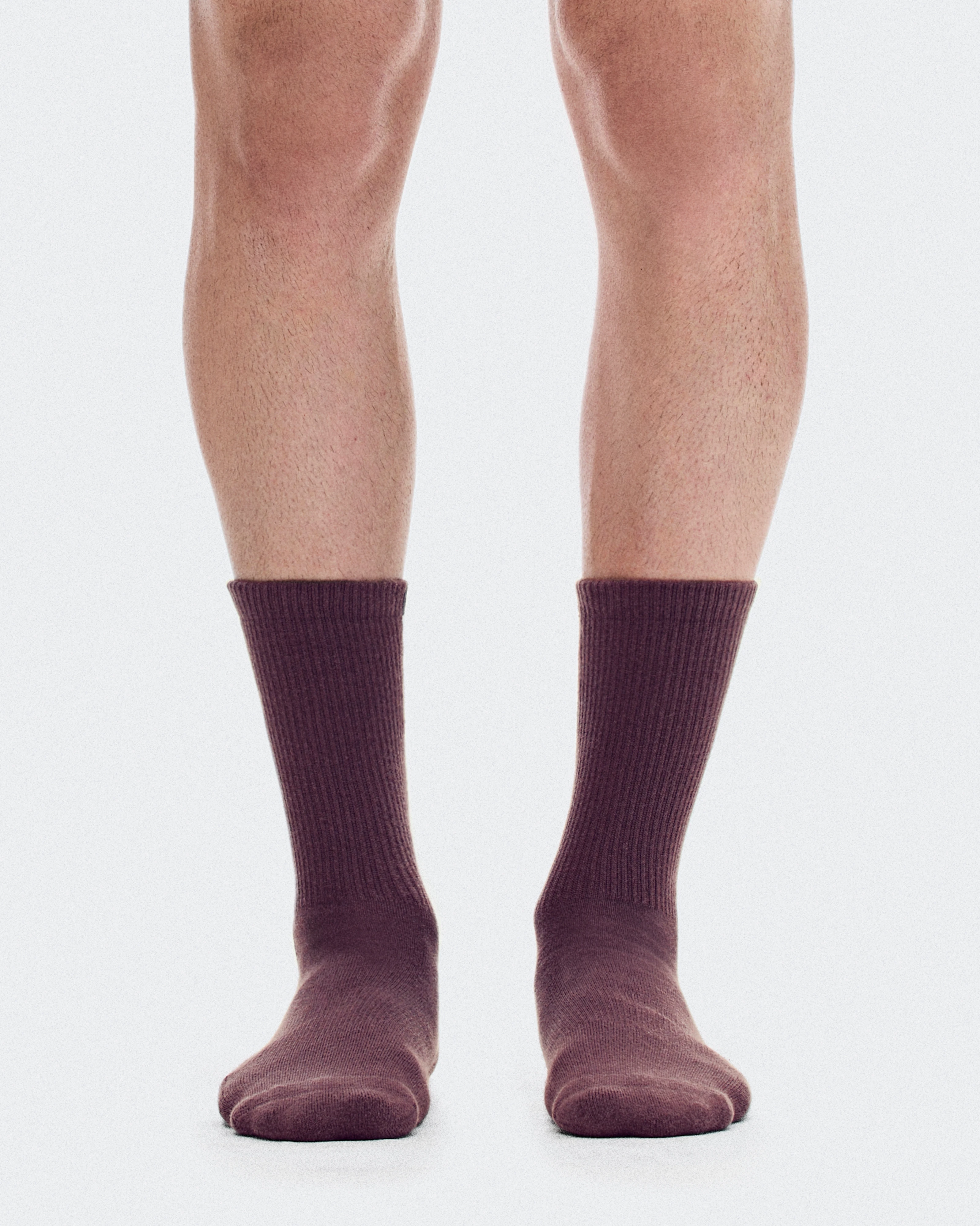 On Courtside Sock High 2P Ivory & Mulberry Unisexe Chaussettes