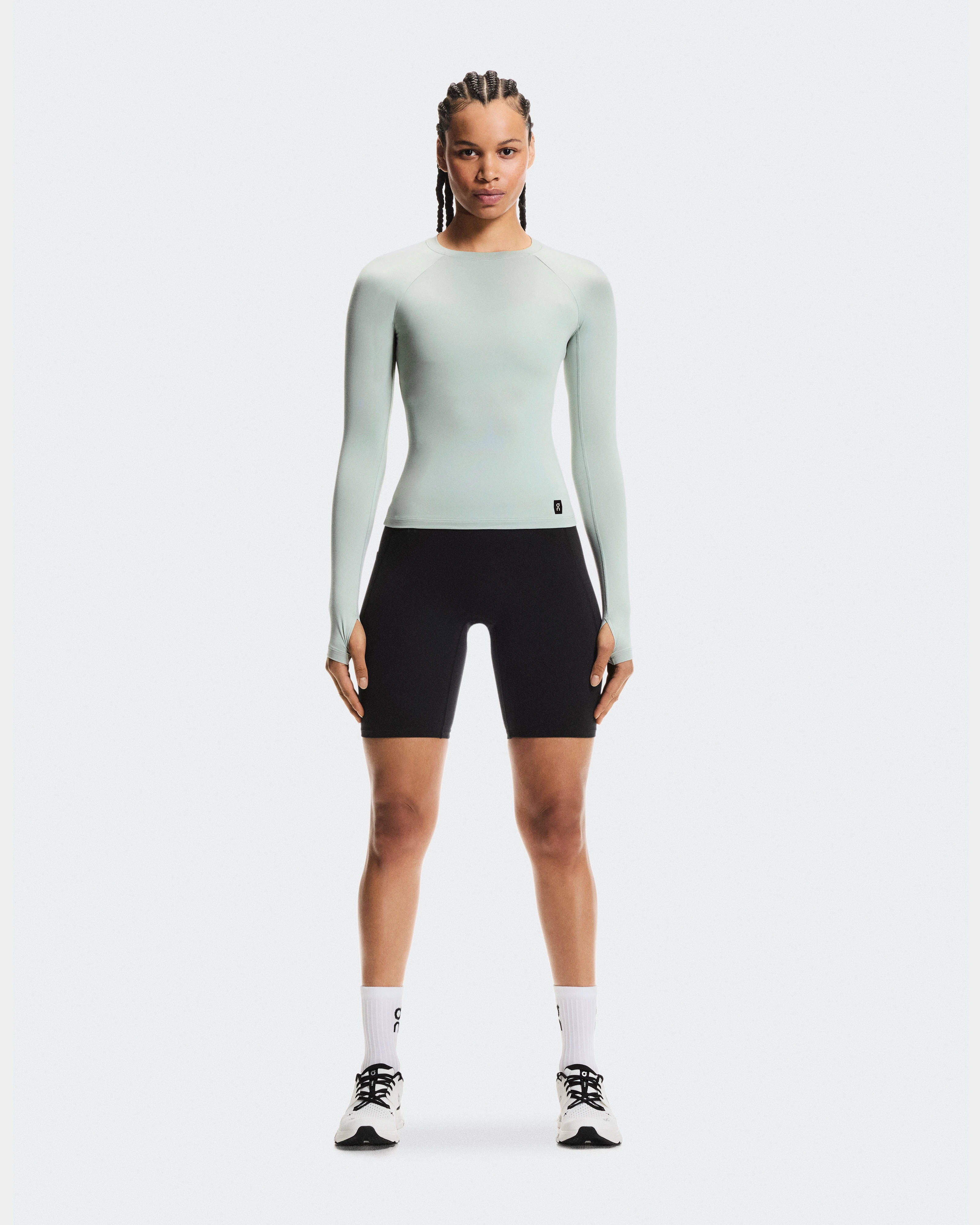 On Studio Long-T Mineral Femme Hauts et t-shirts