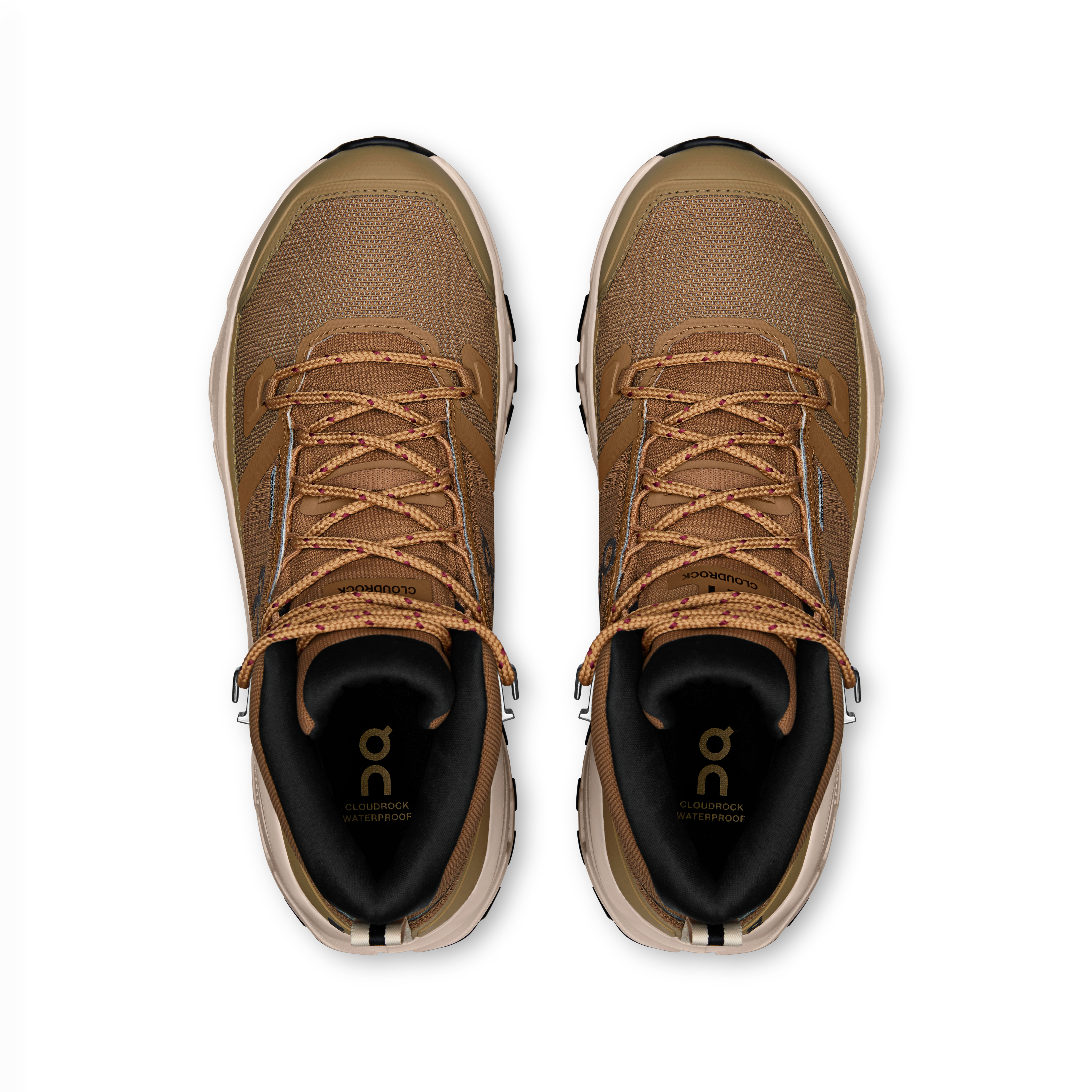 On Cloudrock Mid Waterproof Sphinx & Sand Femme – Randonnée, Missiongrip™, imperméable Chaussures