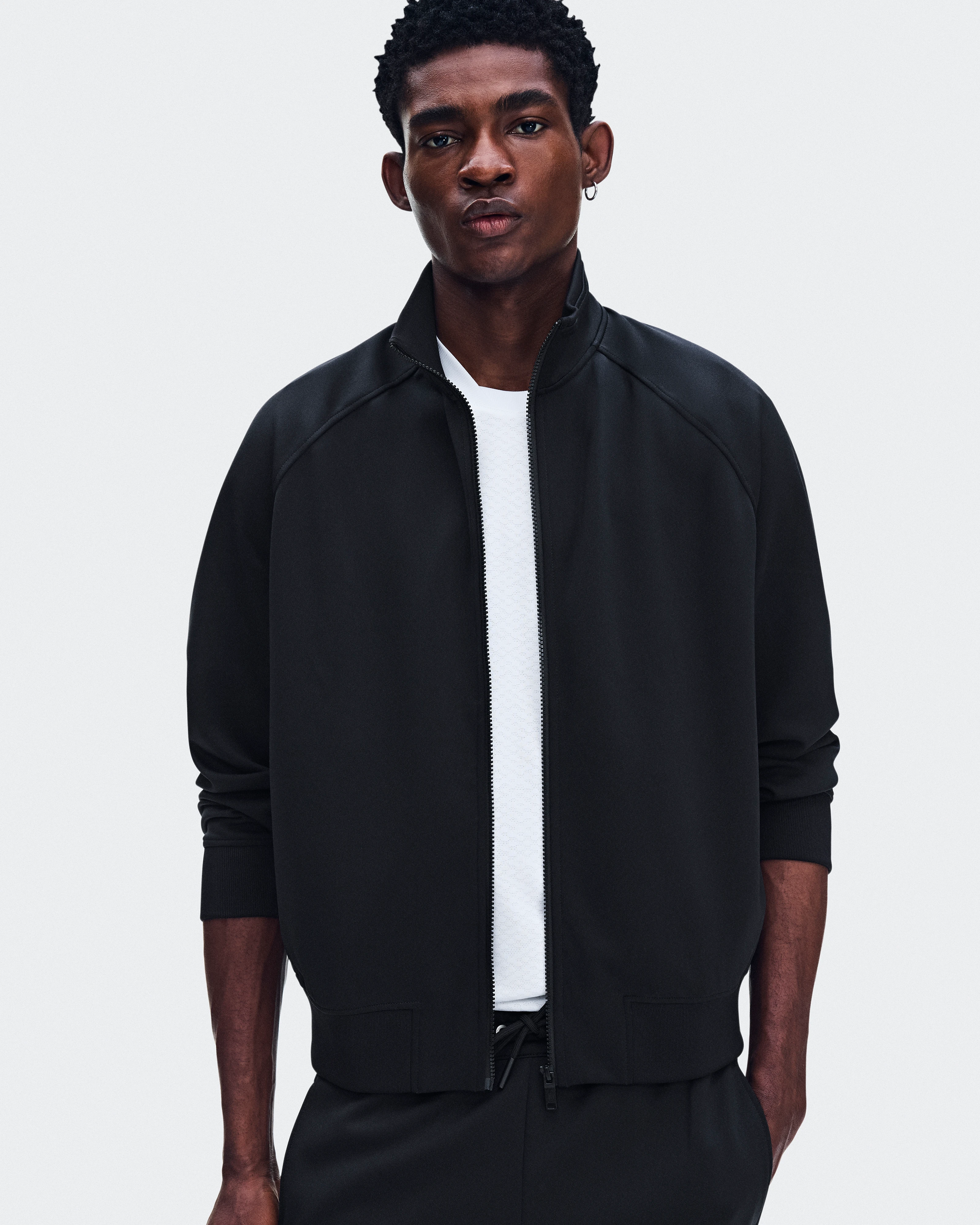 On Courtside Full-Zip Black Homme Vestes