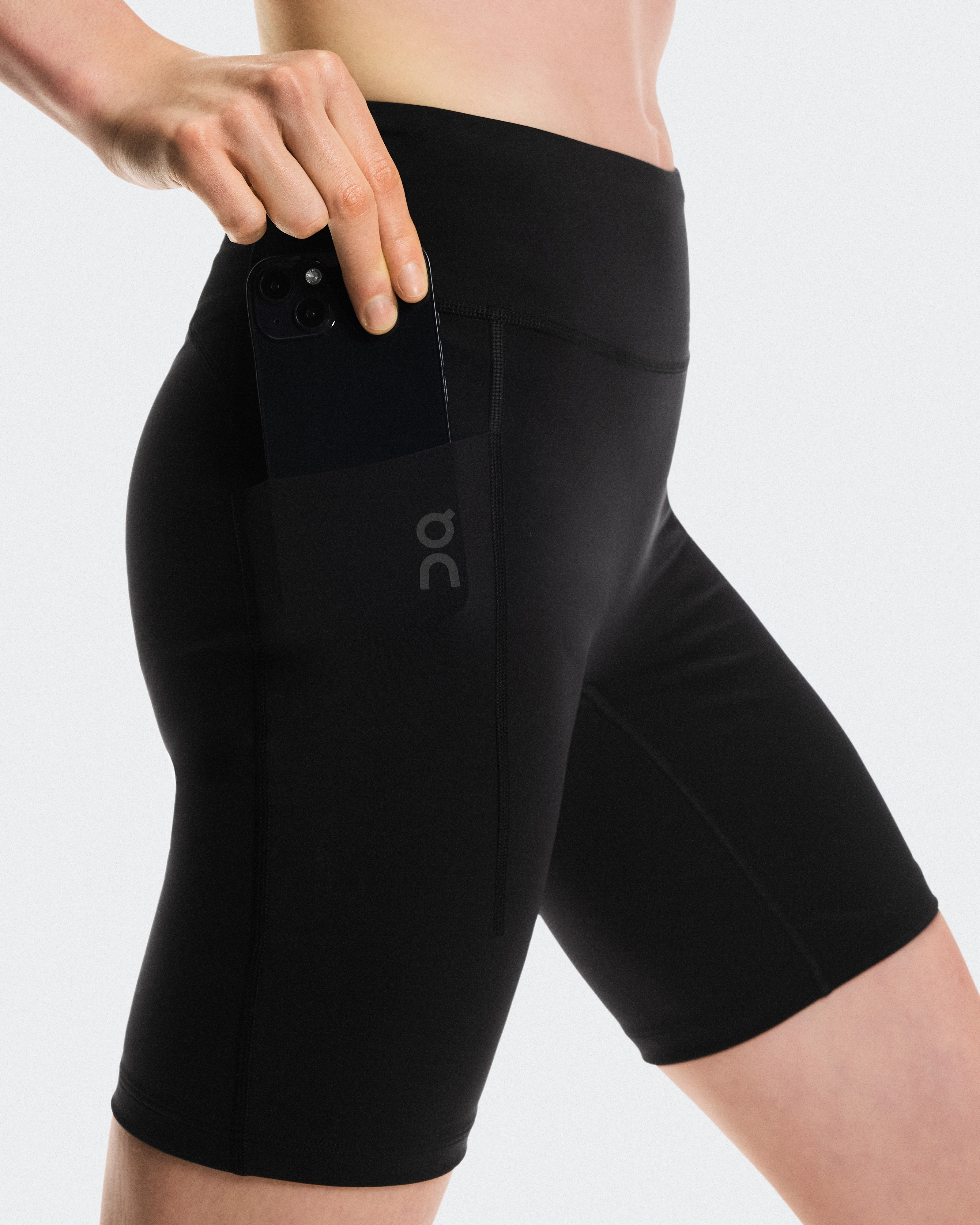 On 8" Performance Tights Black Femme Leggings
