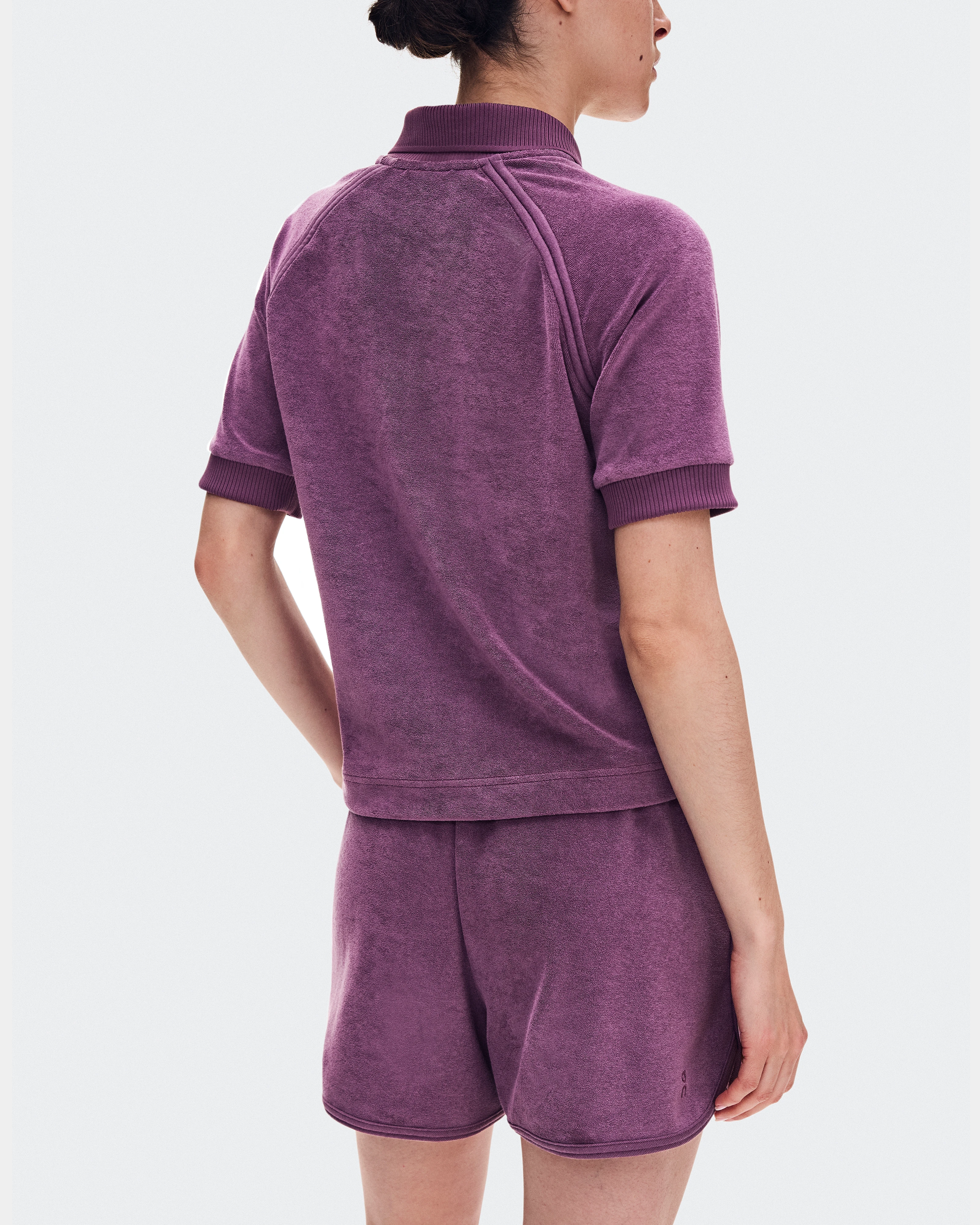 On Courtside Shorts Terry Cassis Femme Active Life