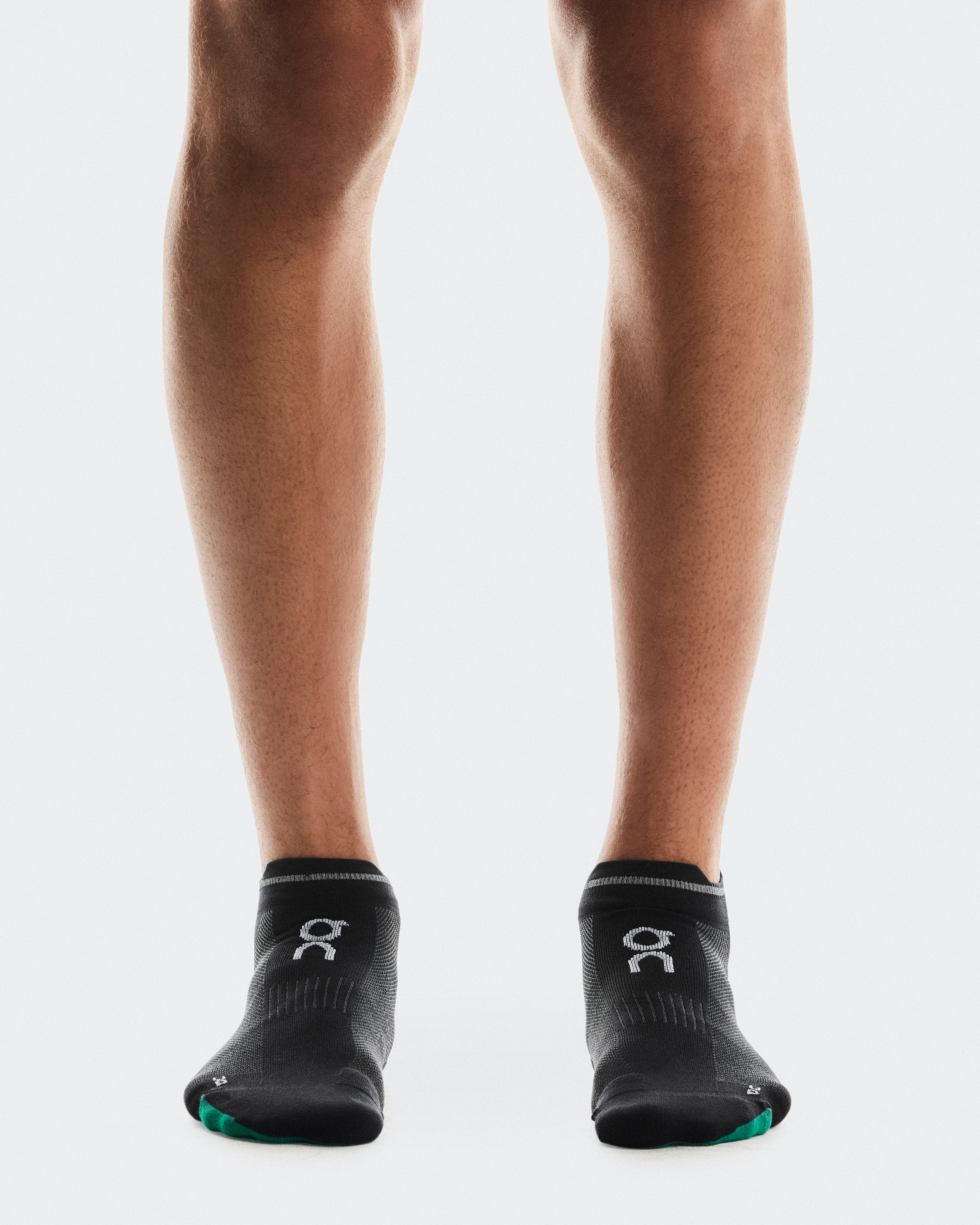 On Elite Run Sock Low Black Unisexe Chaussettes