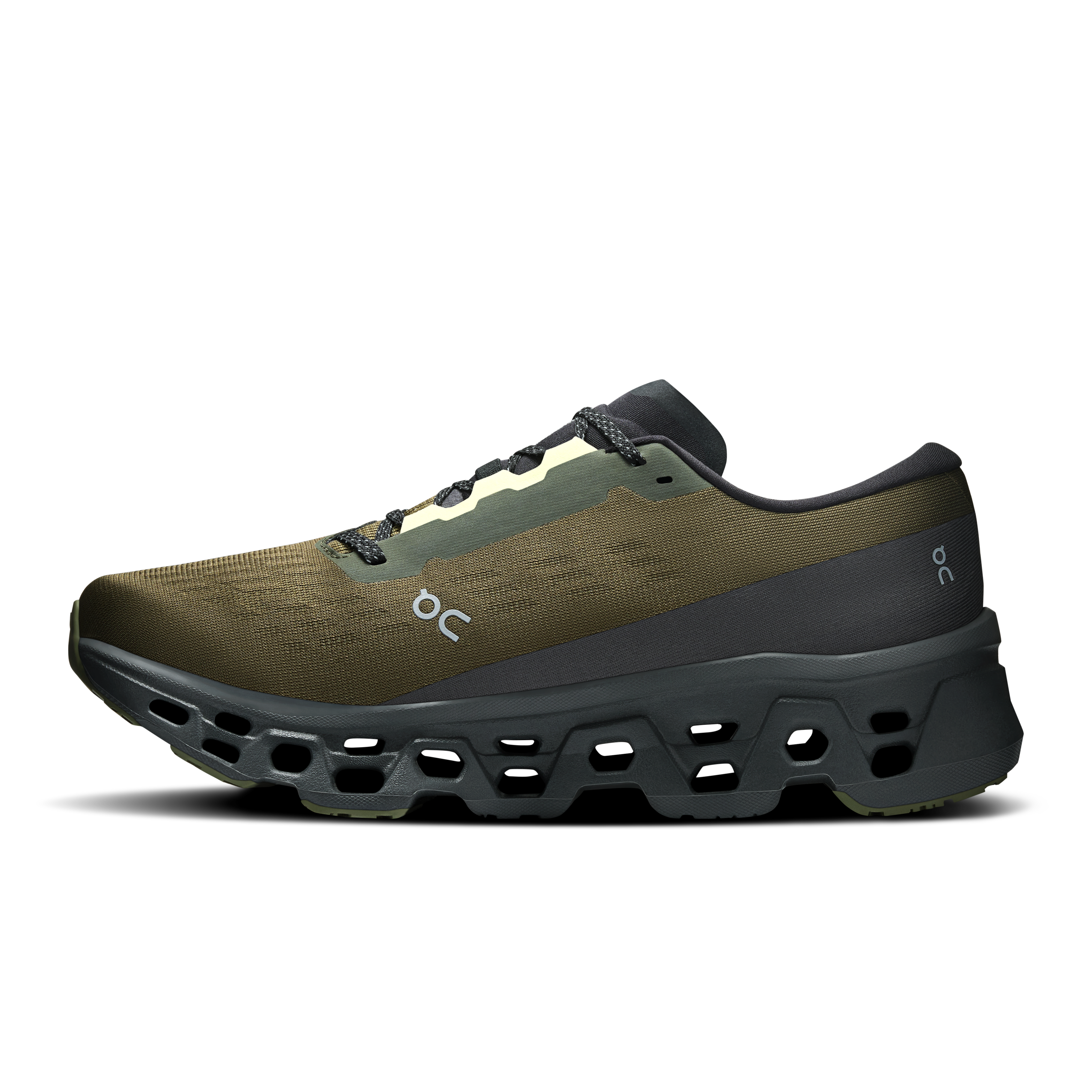 On Cloudmonster 3 Olive & Eclipse Homme Running sur route Chaussures