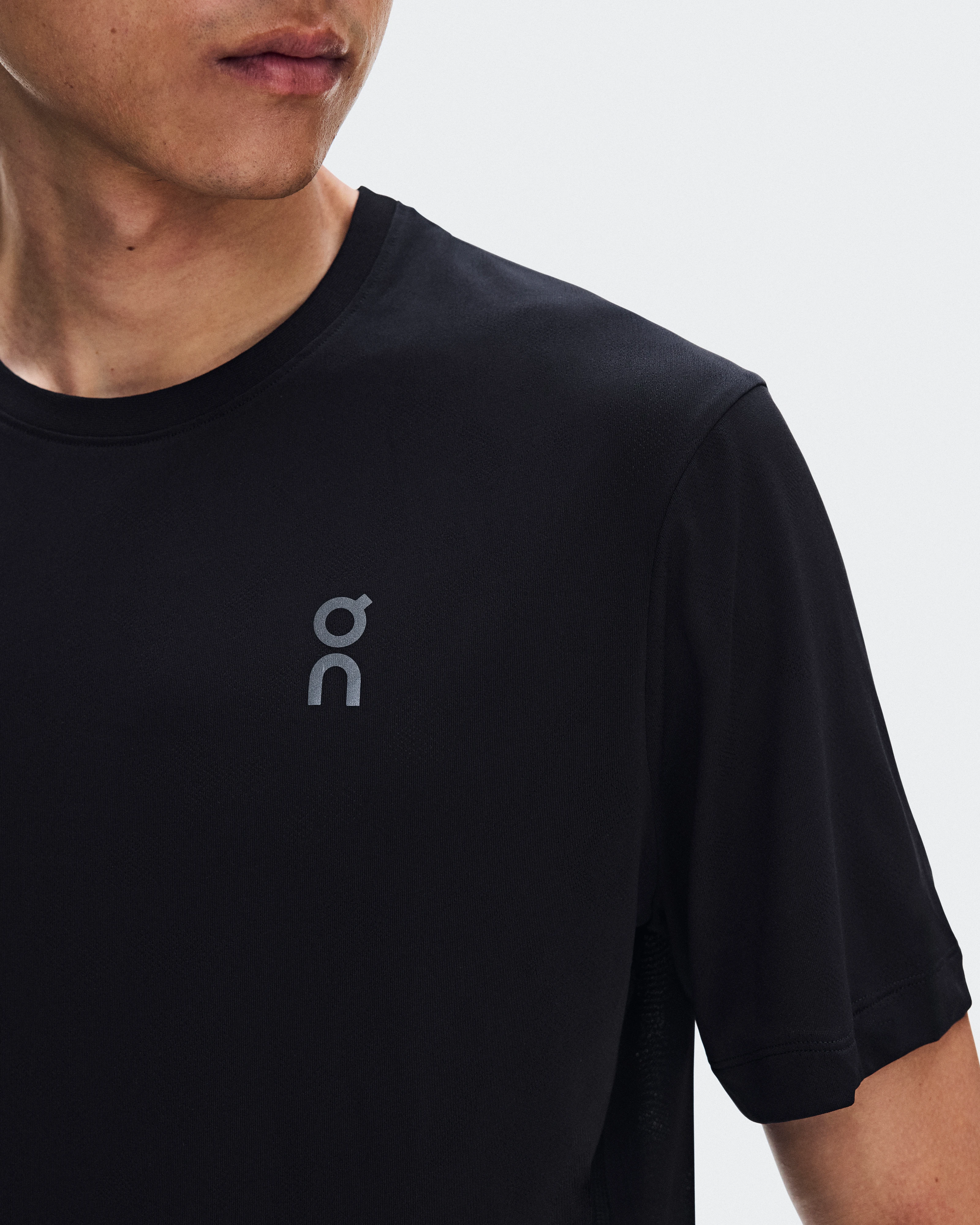 On Core-T Grid Black Homme Hauts et t-shirts