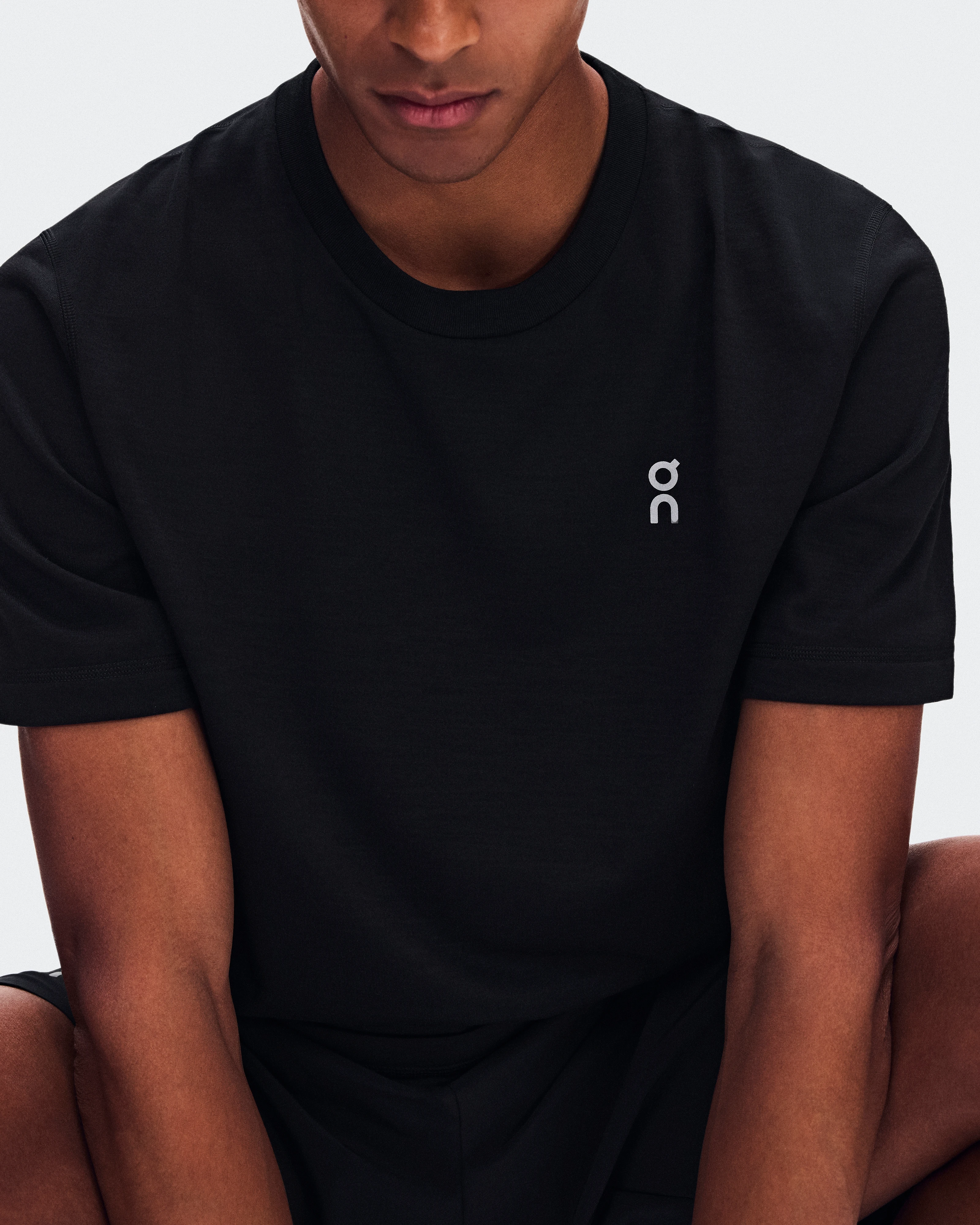 On Train-T Black Homme Hauts et t-shirts