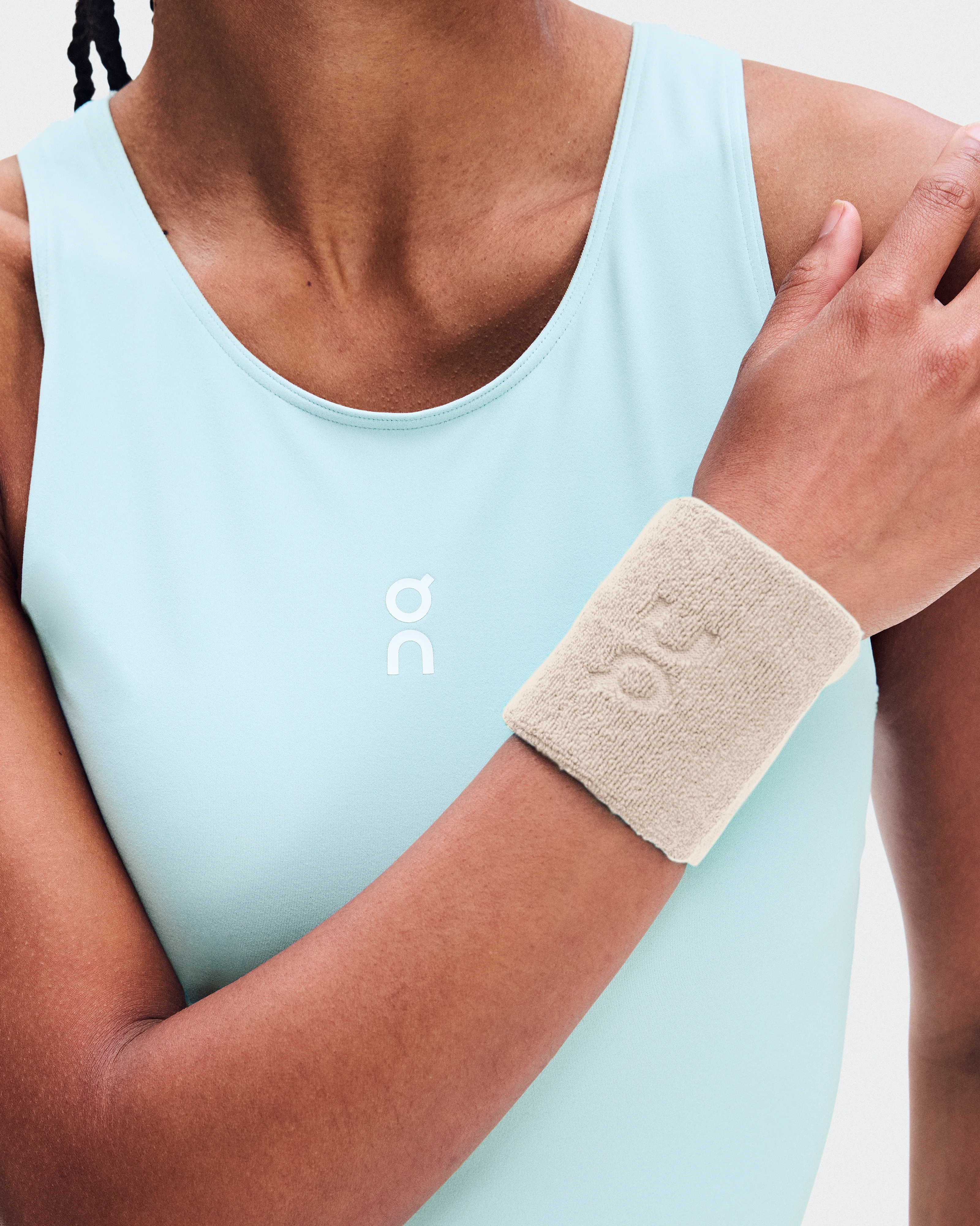 On Courtside Wristband Ivory Unisexe Bracelet de sport