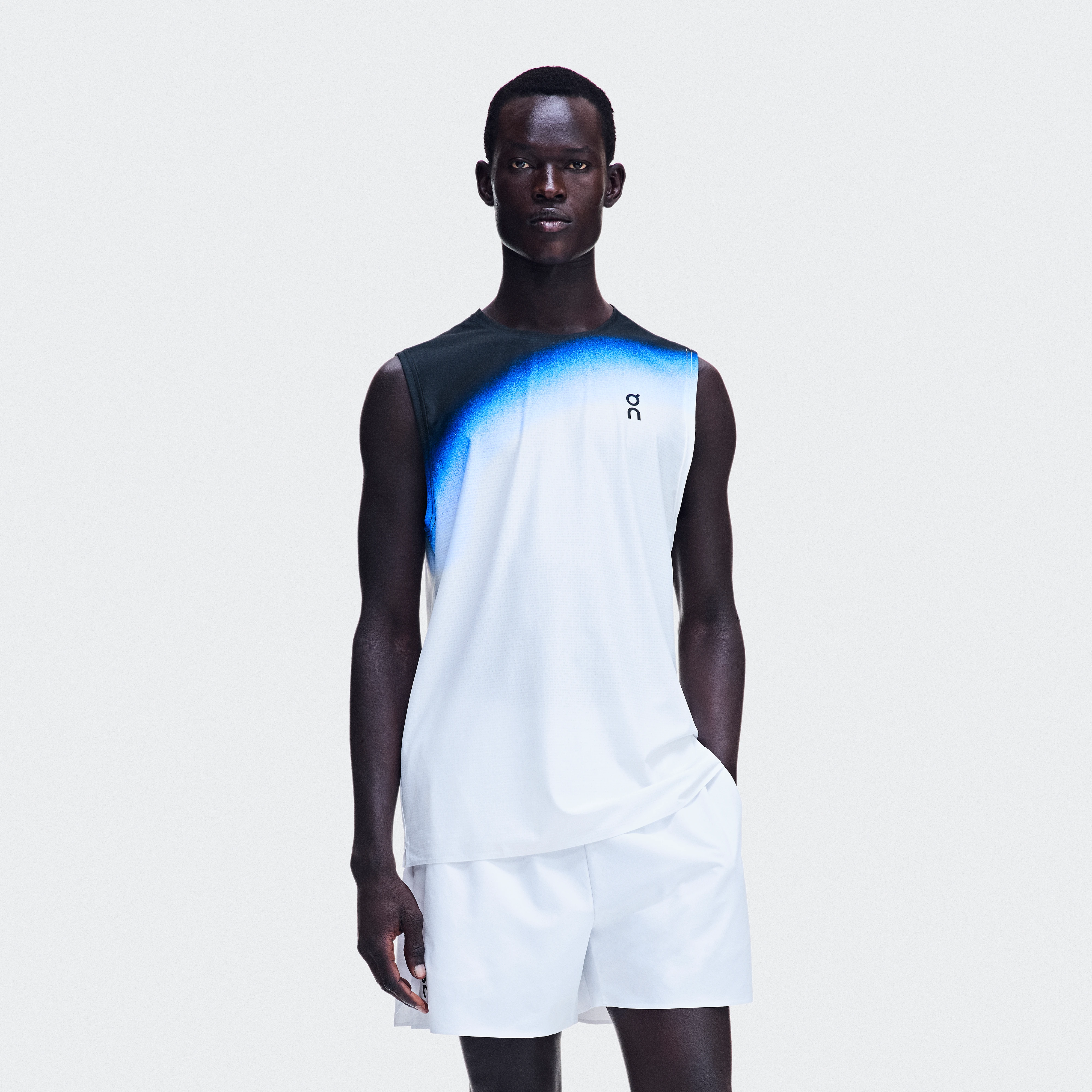 On Court Tank Swing White & Jay Homme – Tennis, sports de raquette Hauts et t-shirts Tennis