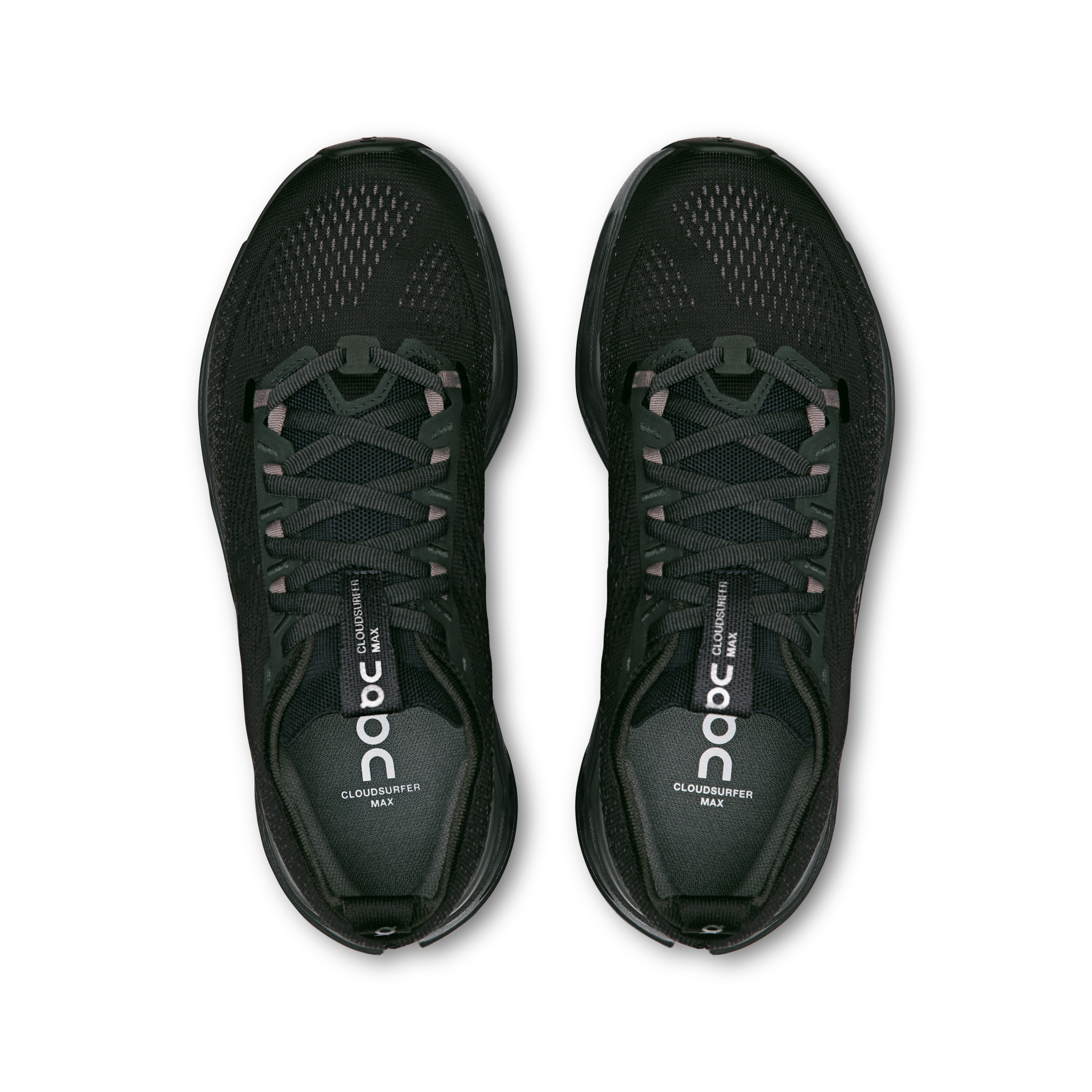 On Cloudsurfer Max Wide Black & Eclipse Femme Running sur route Chaussures