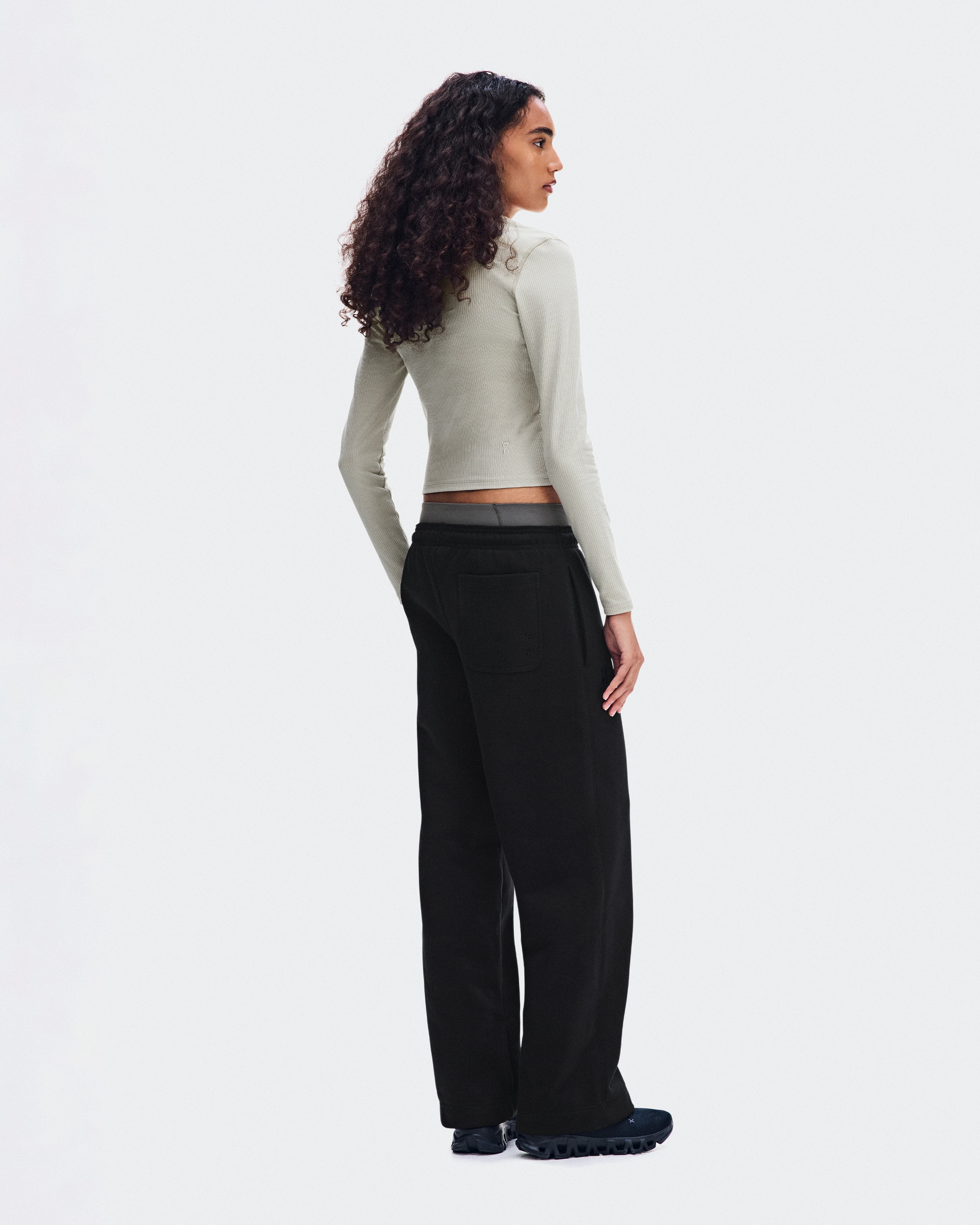 On All-Day Ribbed Long-T Brume Femme Hauts et t-shirts