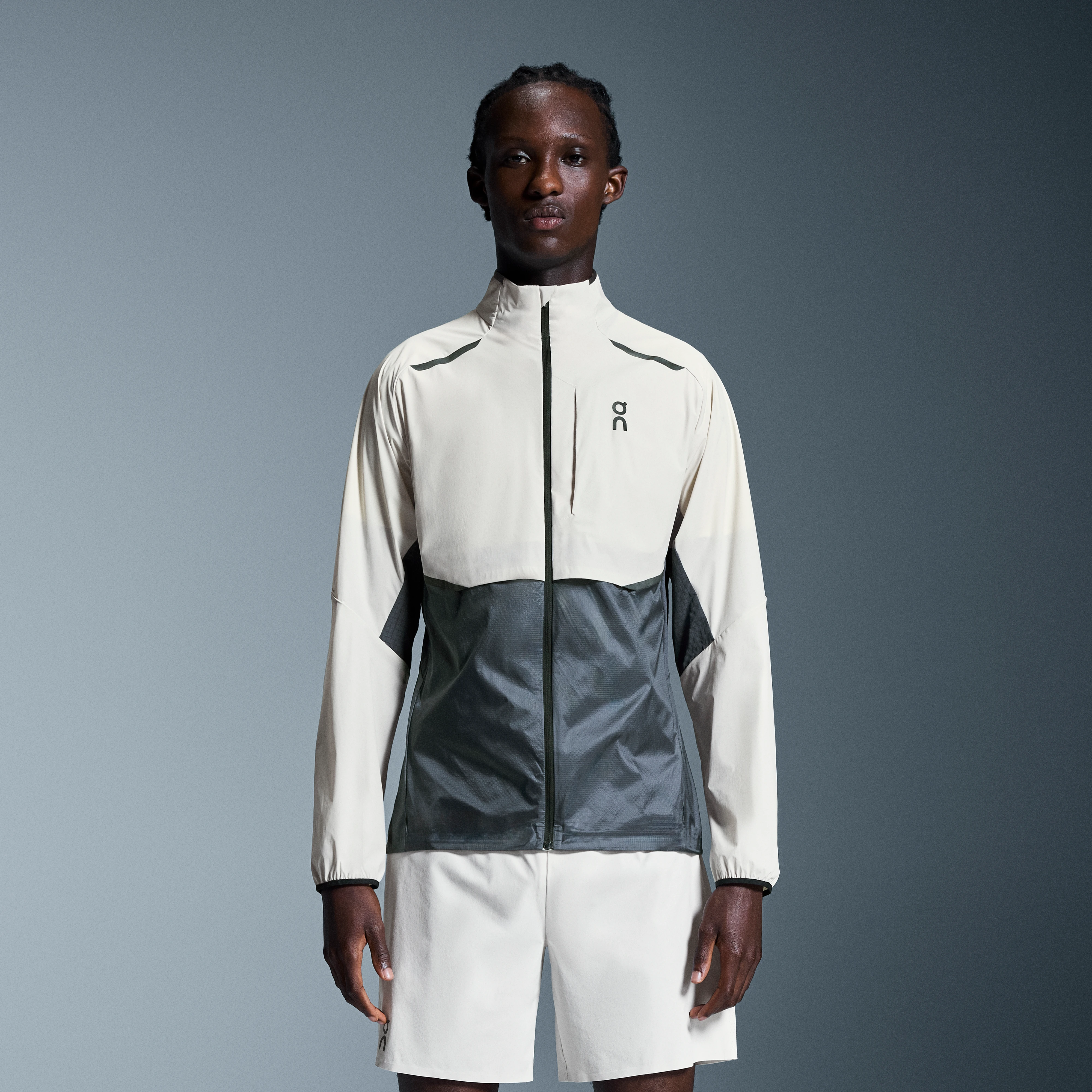 On Weather Jacket Silver & Eclipse Homme – Running, protection poids plume, coupe-vent Vestes