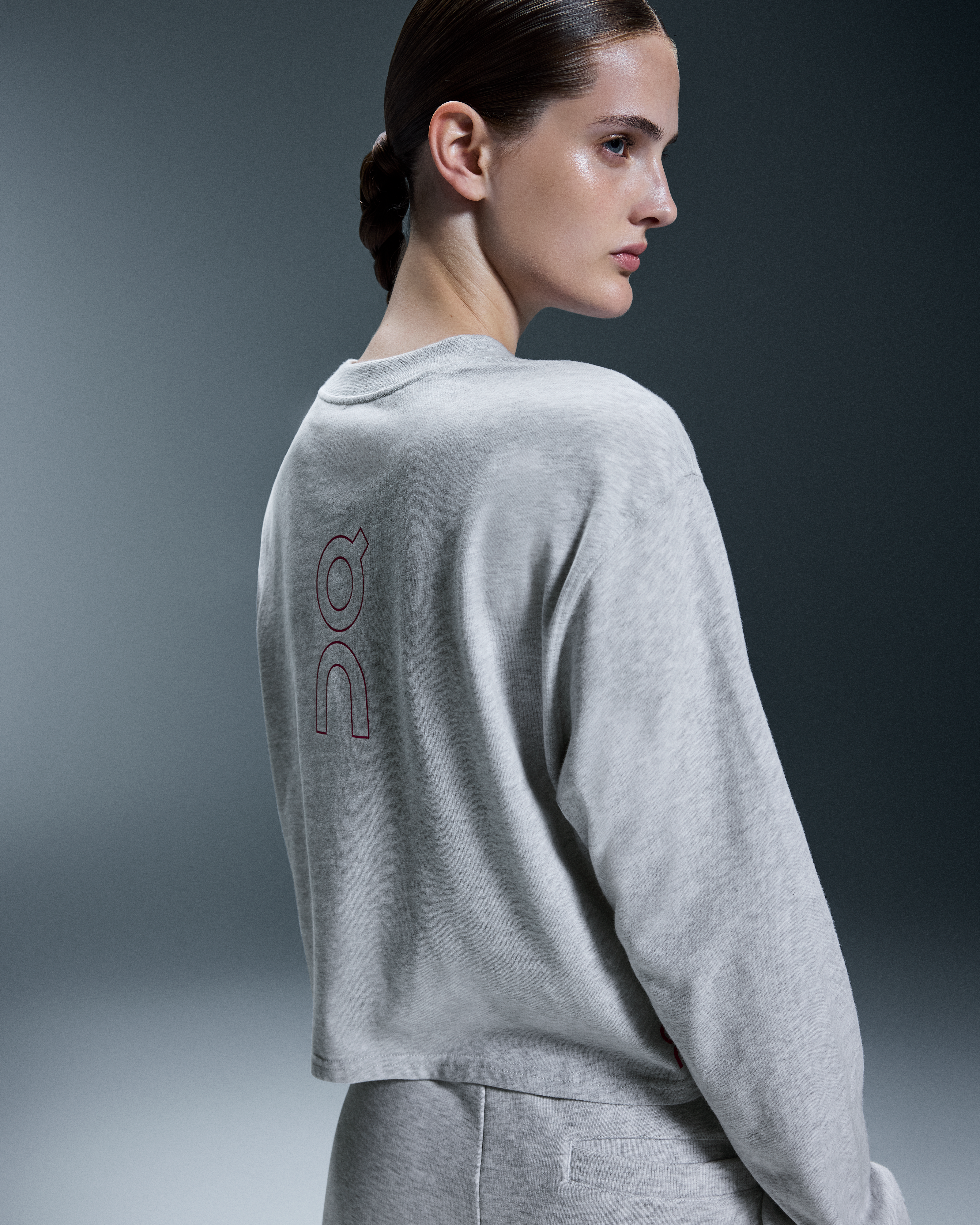 On Open Club Long-T Crop Crater Femme Hauts et t-shirts