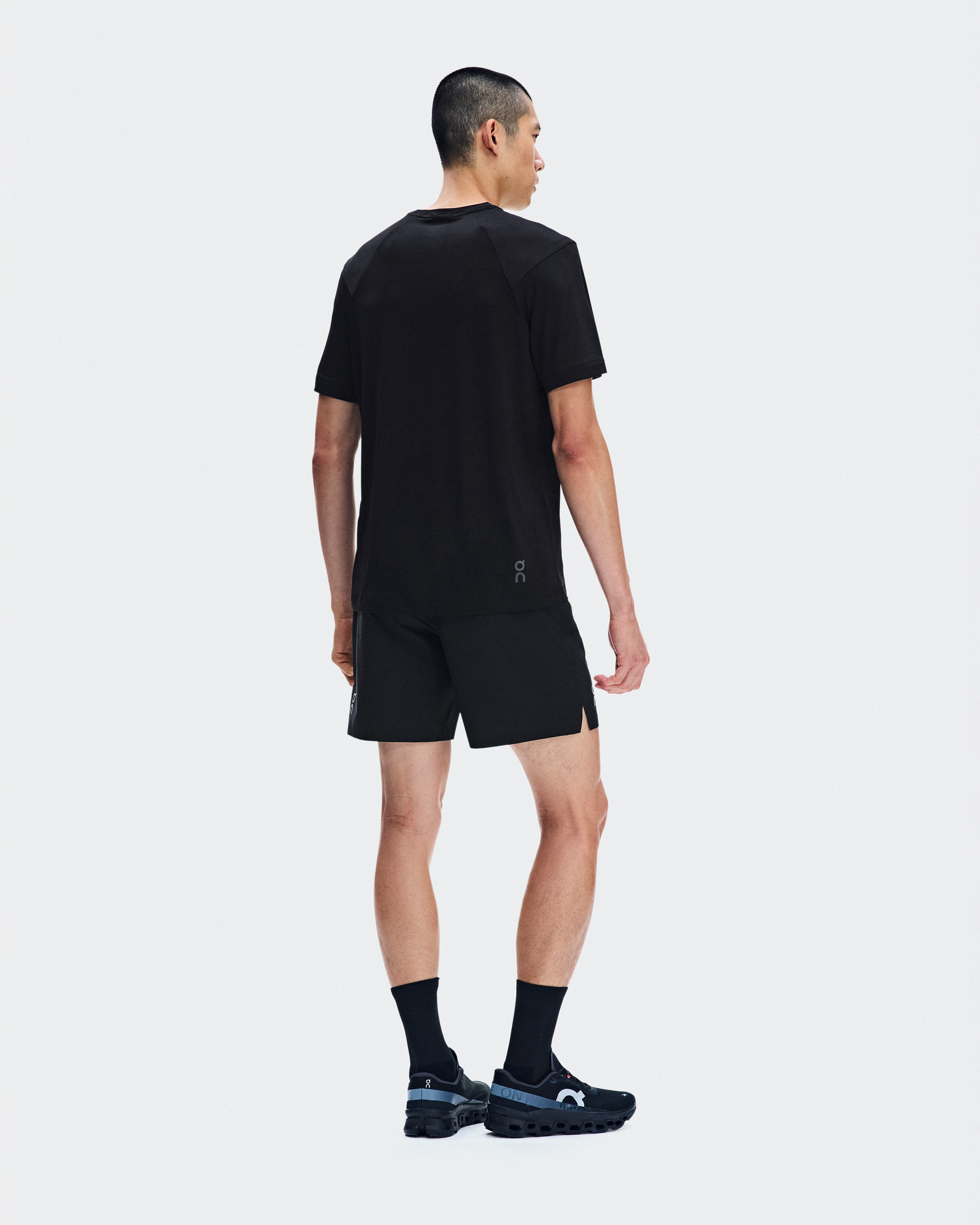 On Core-T Grid Black Homme Hauts et t-shirts