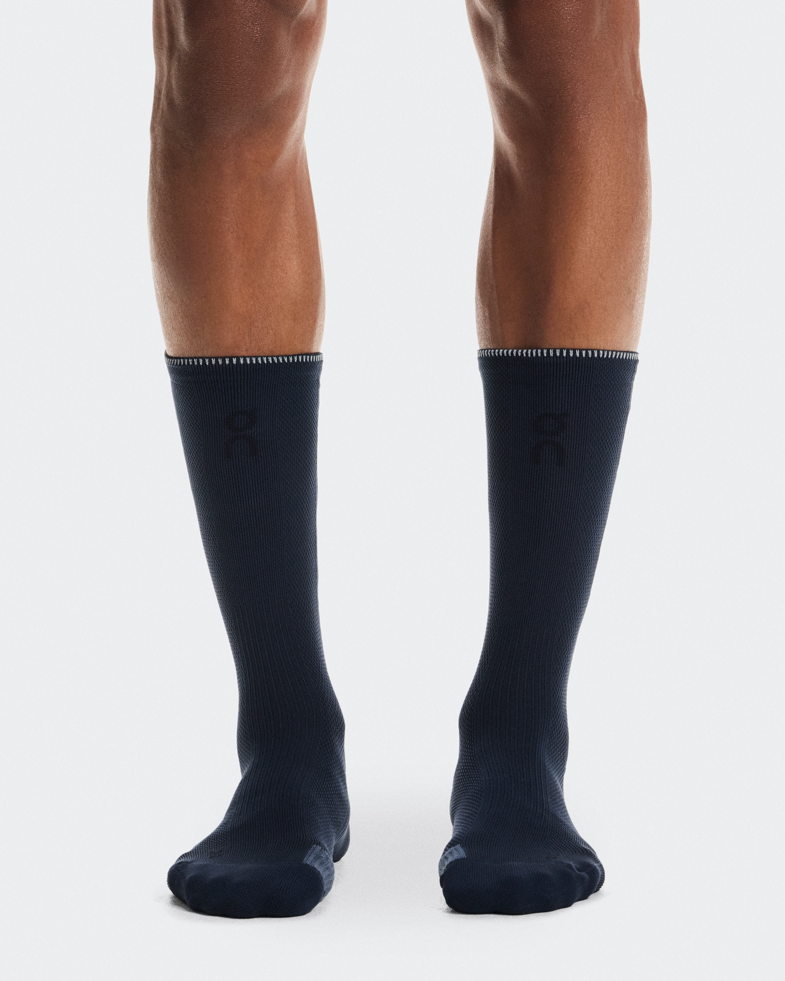 On Performance Run Sock High Navy & Navy Unisexe Chaussettes