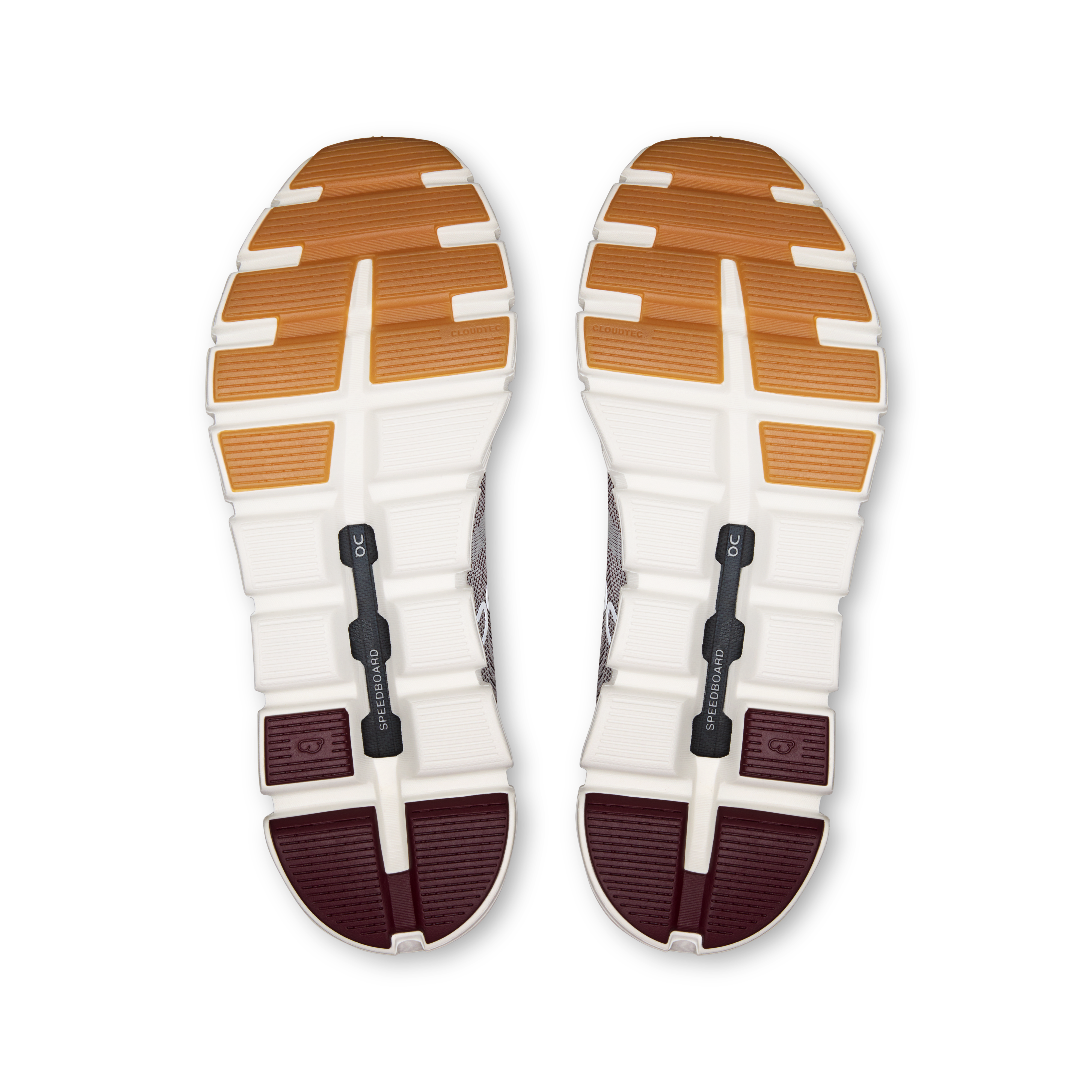 On Cloud 6 Versa Silver & Maroon Homme Active Life Chaussures