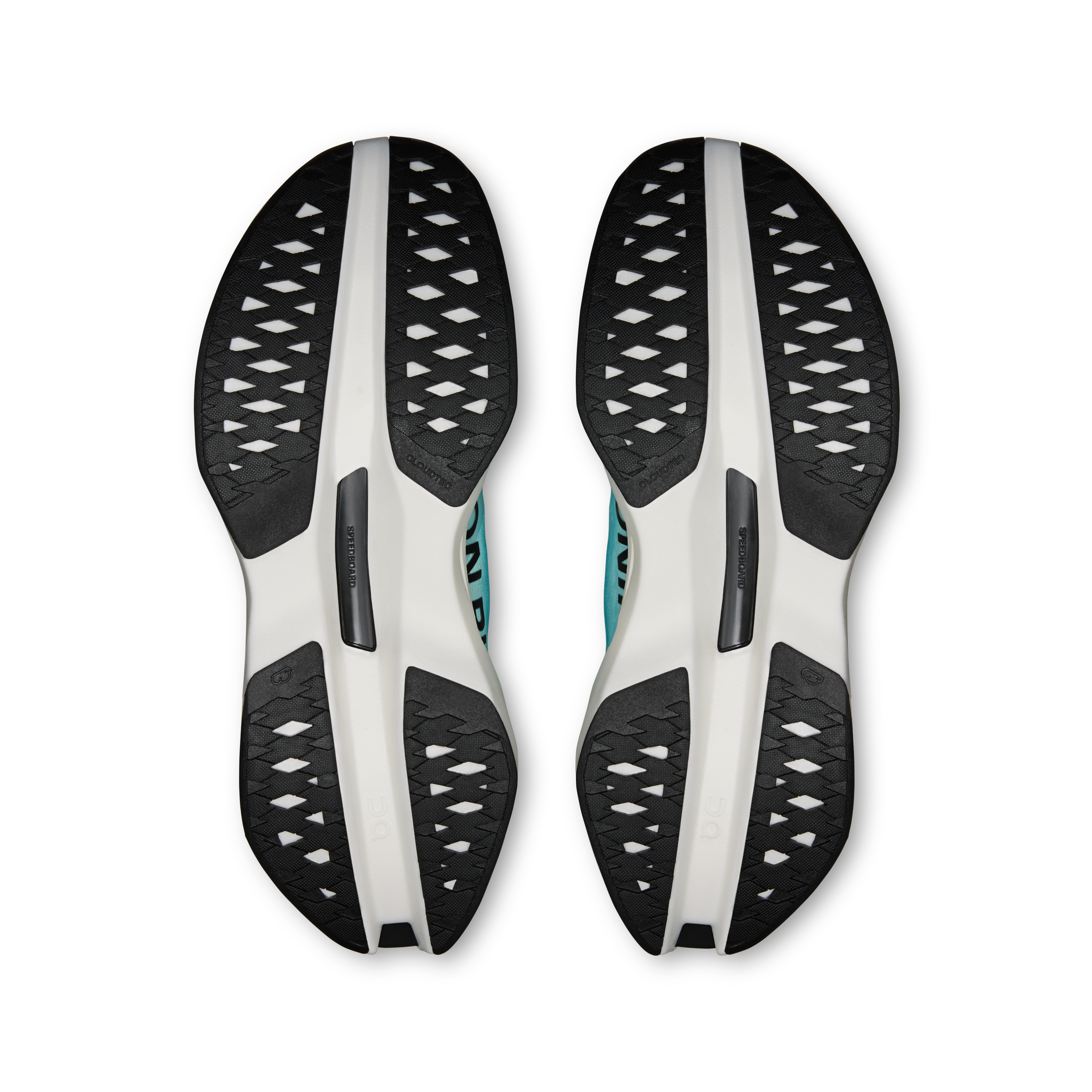 On Cloudboom Max White & Flurry Homme Running sur route Chaussures