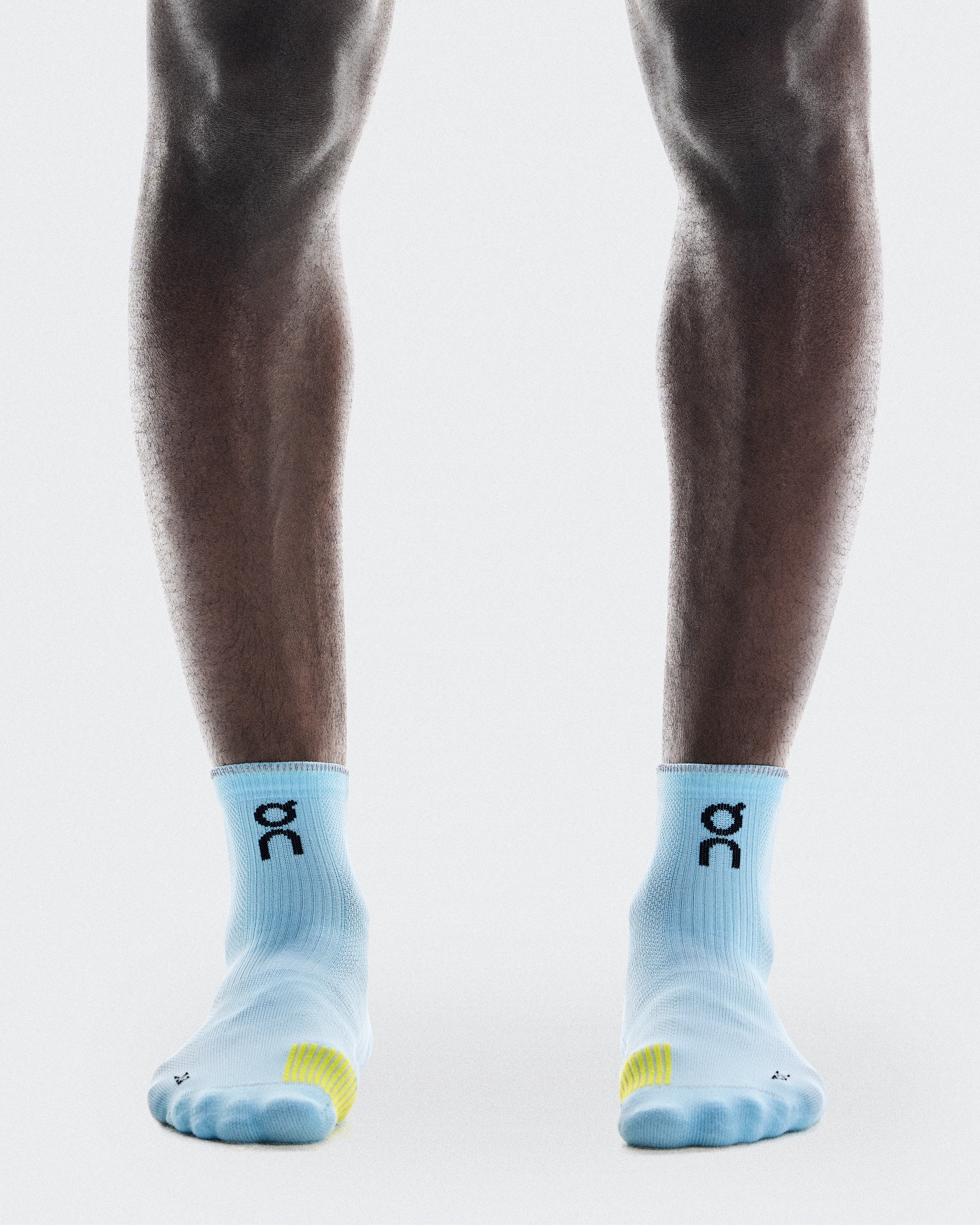 On Performance Run Sock Mid Wash & Lime Unisexe Chaussettes