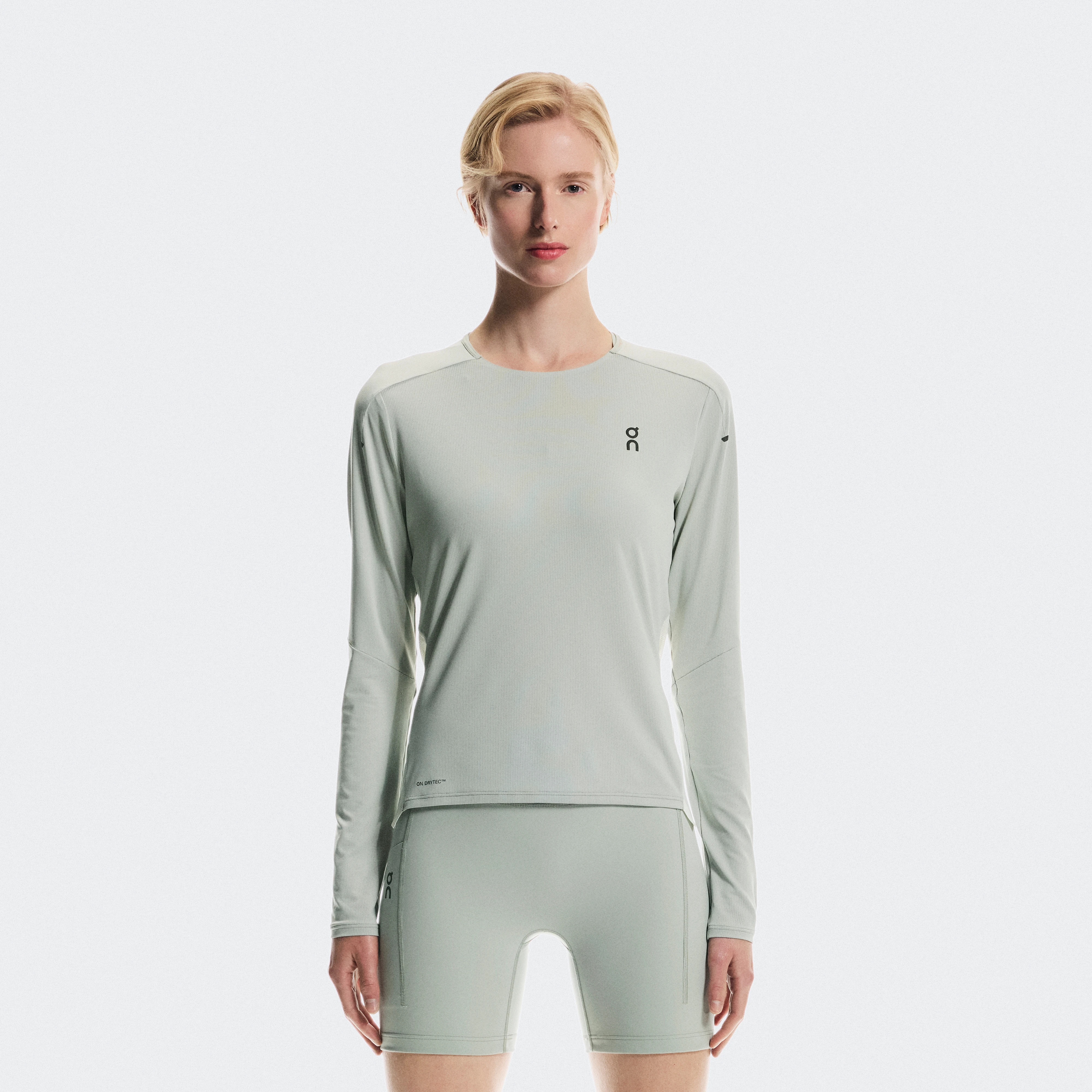 On Performance Long-T Tin & Iceberg Femme – Running, entraînement Hauts et t-shirts