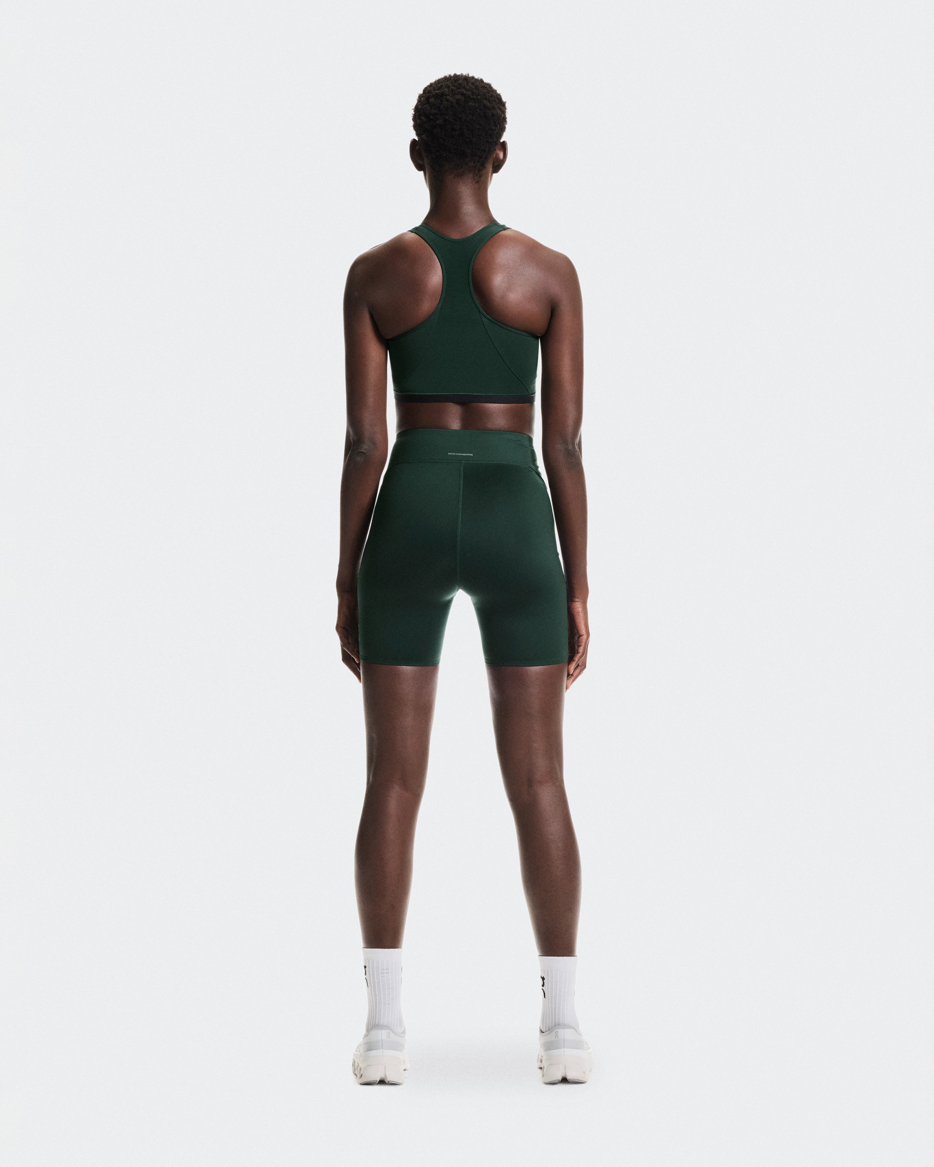 On Train Tights Short Obsidian Femme Leggings