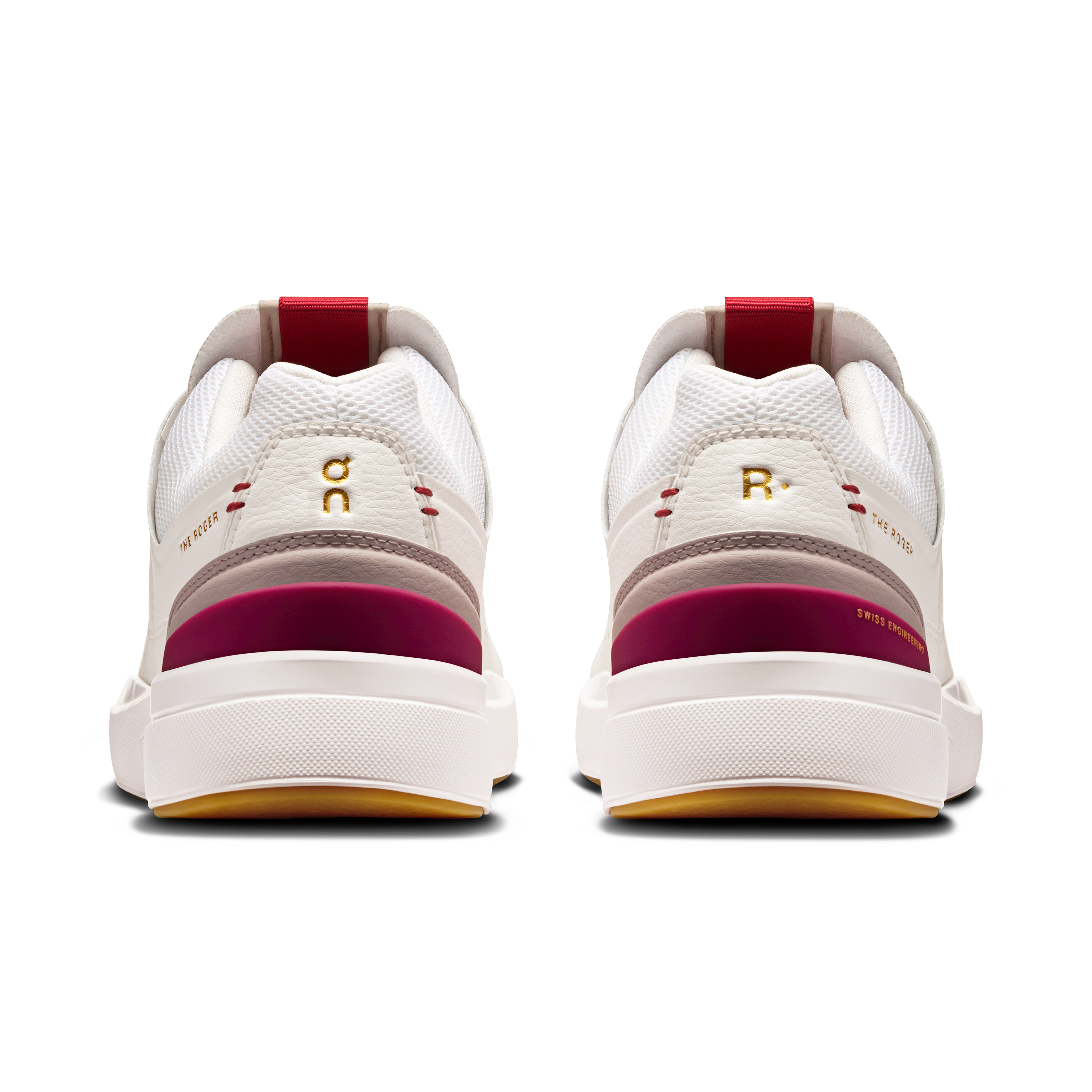 On THE ROGER Centre Court White & Grenadine Femme Active Life Chaussures