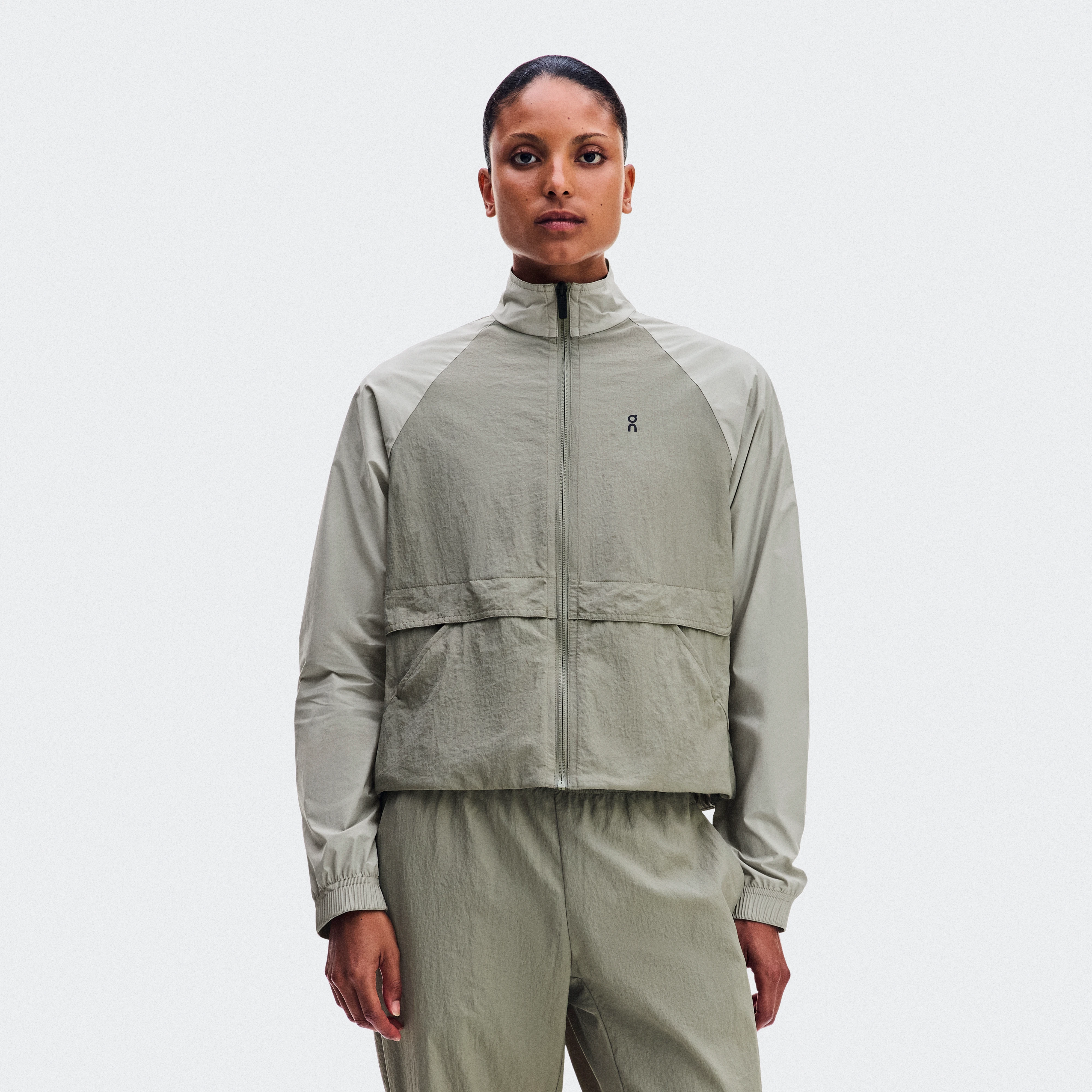 On All-Day Track Jacket Vetiver & Brume Femme – Essentiel revisité Athlétisme Vestes