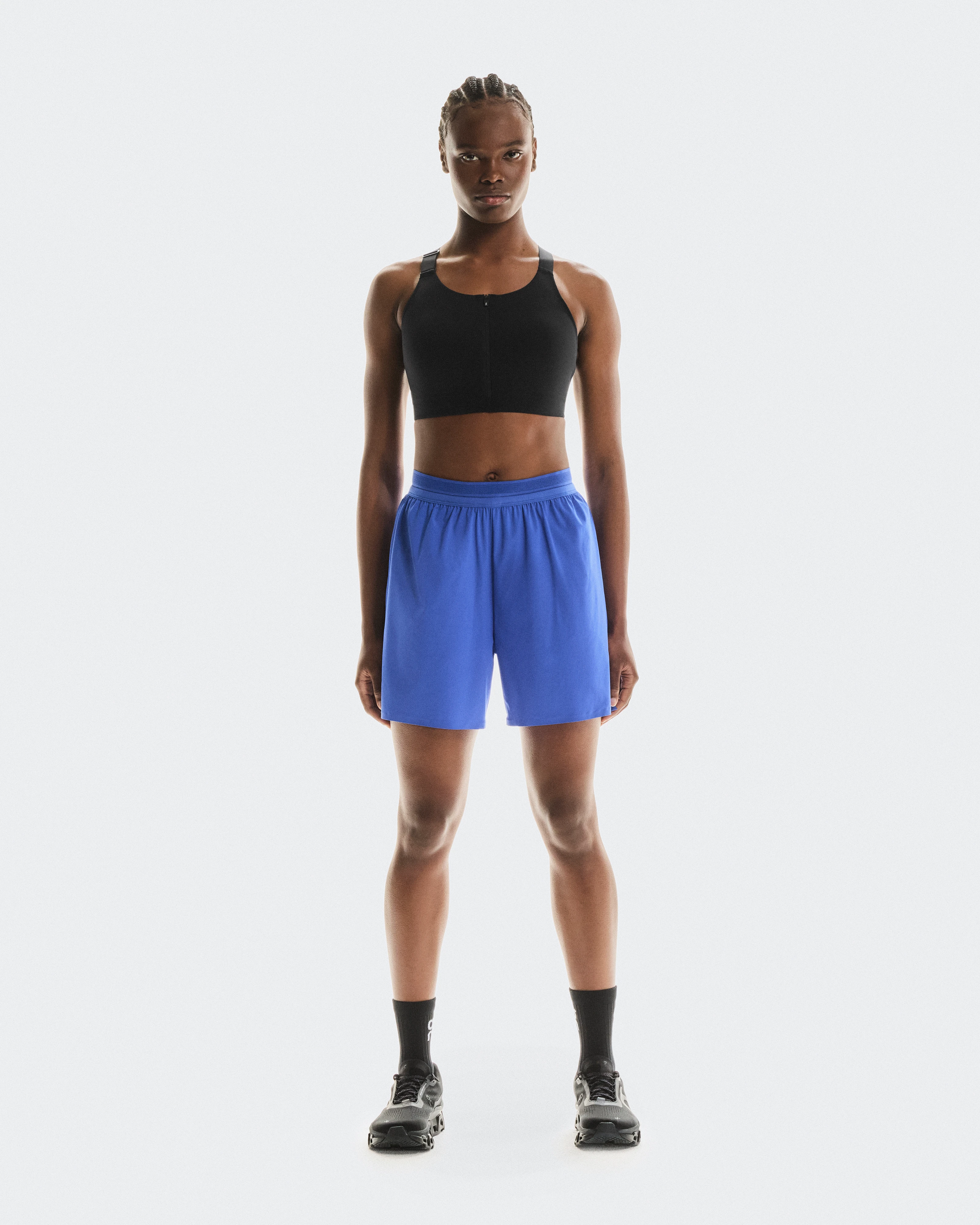 On Endurance Bra Zip Black Femme Brassières