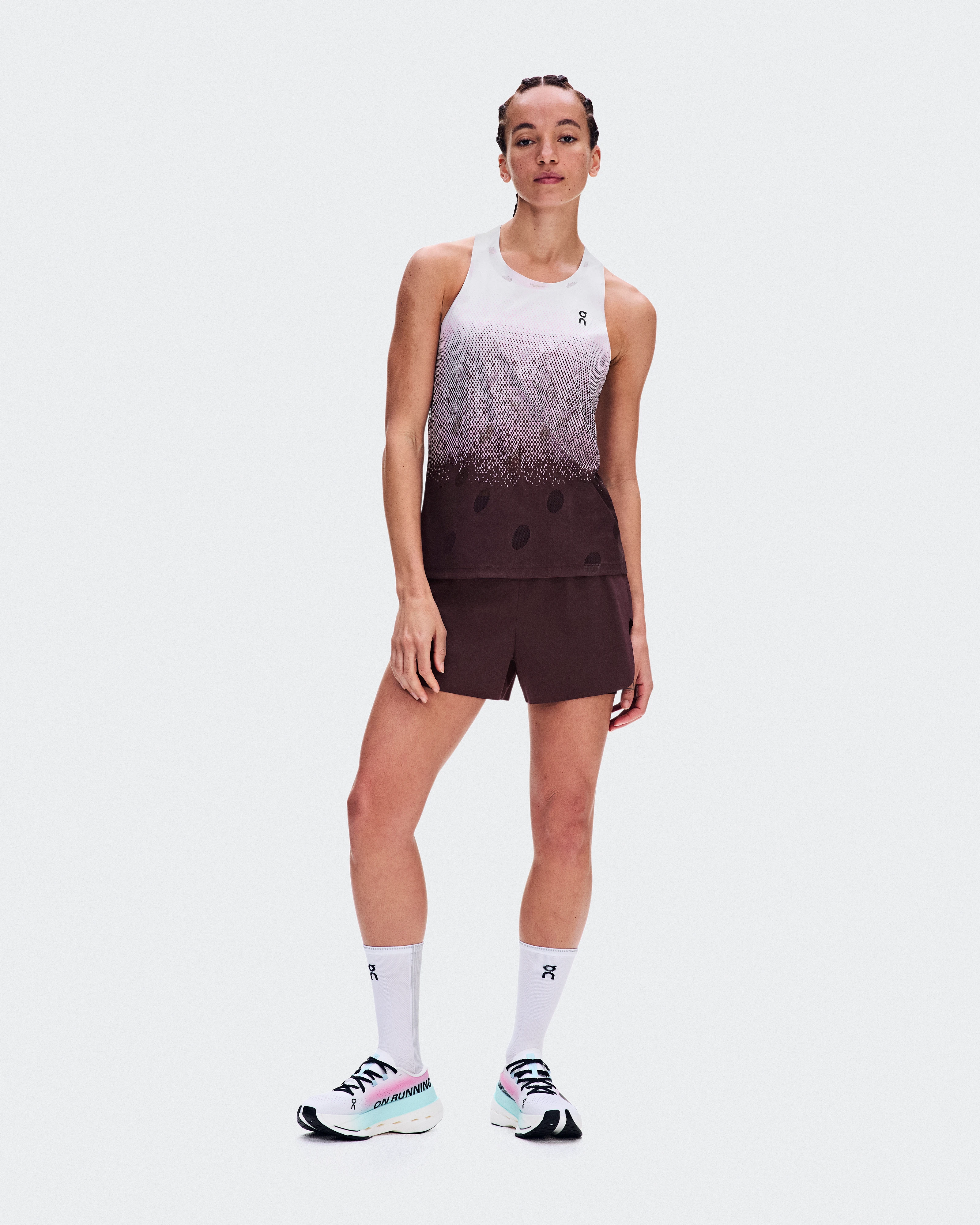 On Zero Tank Breathe Foxglove & White Femme Hauts et t-shirts