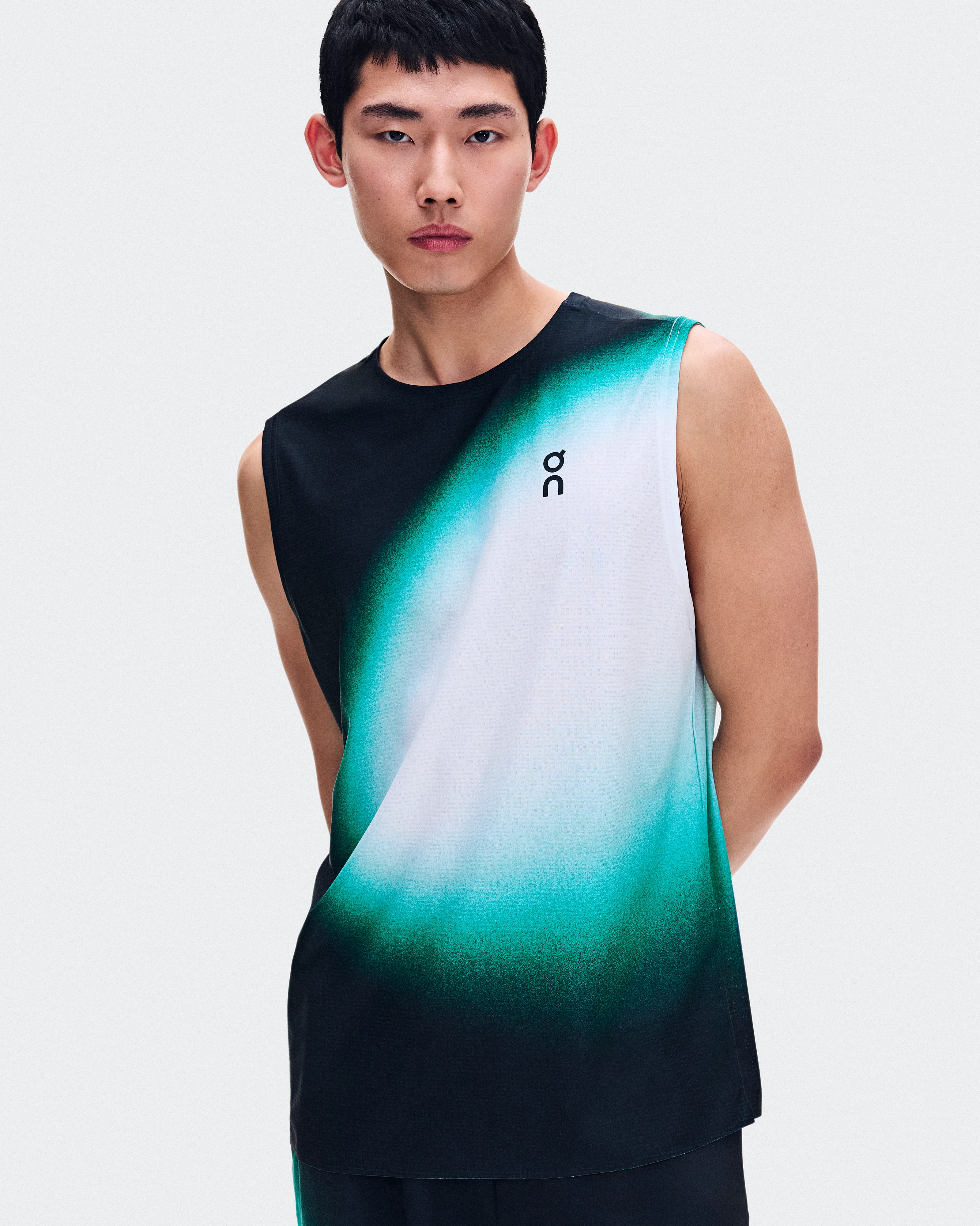 On Court Tank Swing Black & Neem Homme Hauts et t-shirts