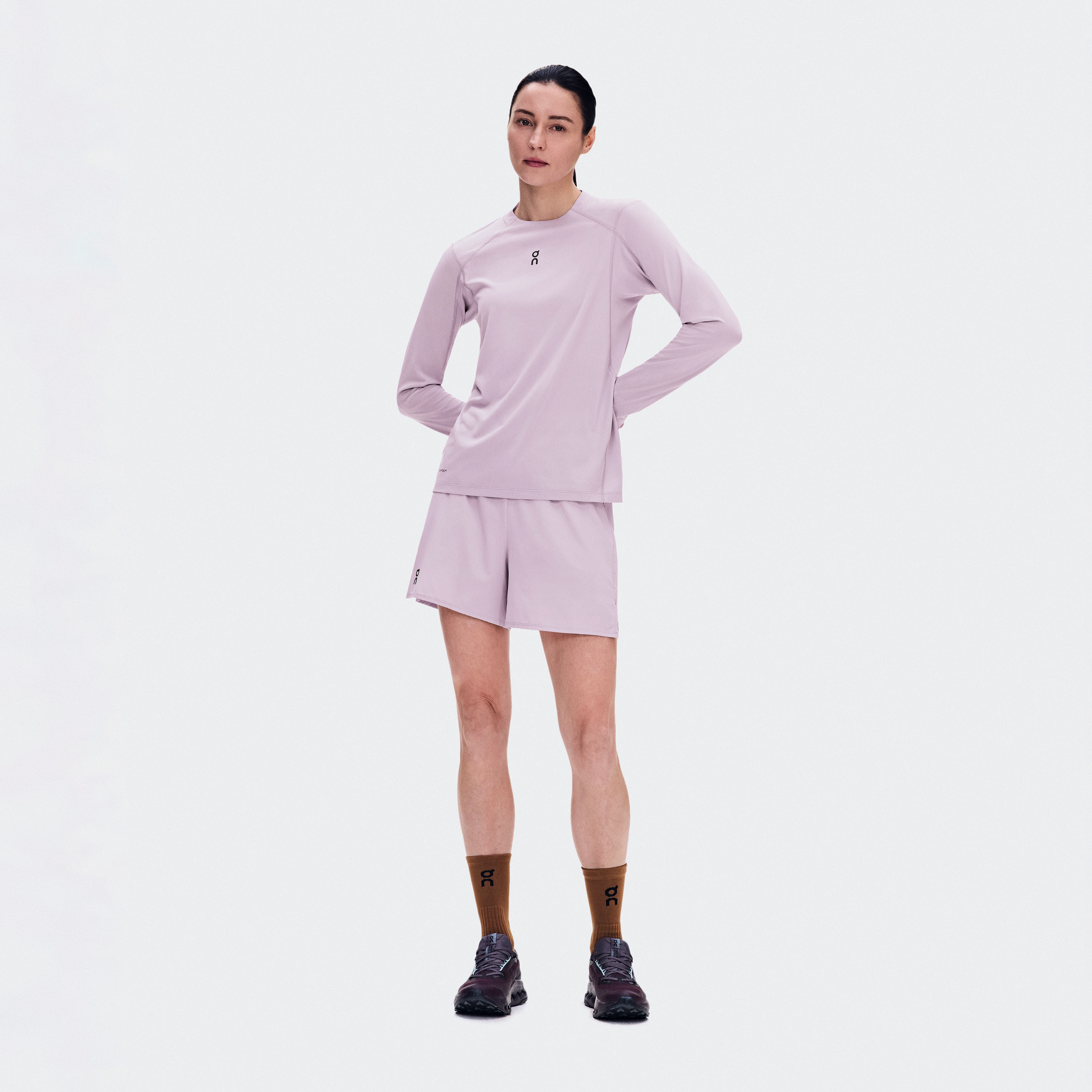 On Trail Shorts Foxglove Femme – Trail running, ultra-léger, rangement facile Shorts