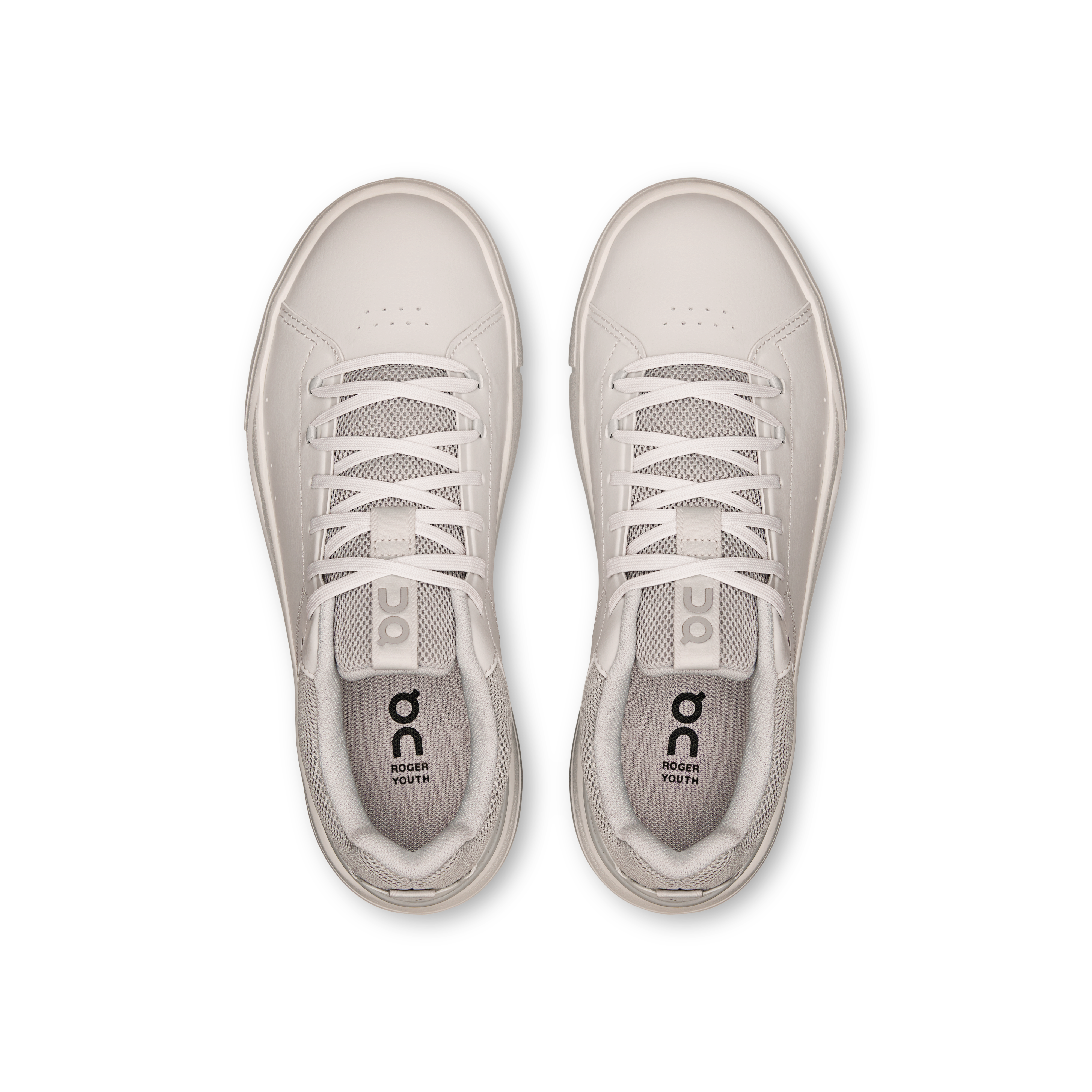 On THE ROGER Youth Frost & Silver Ados Tennis Chaussures