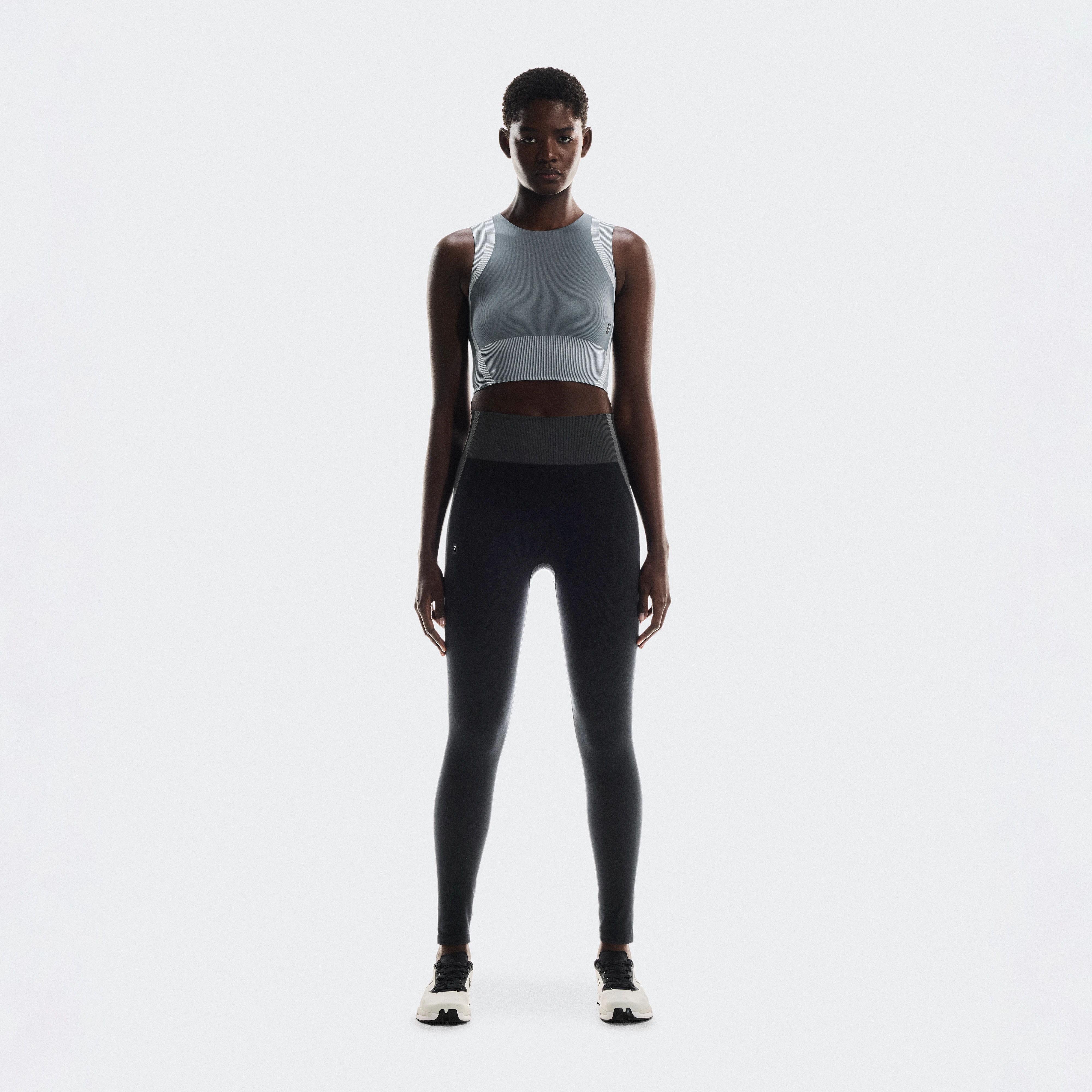 On Studio Knit Tights Black & Eclipse Femme – Entraînement quotidien, faible intensité, flexible Leggings