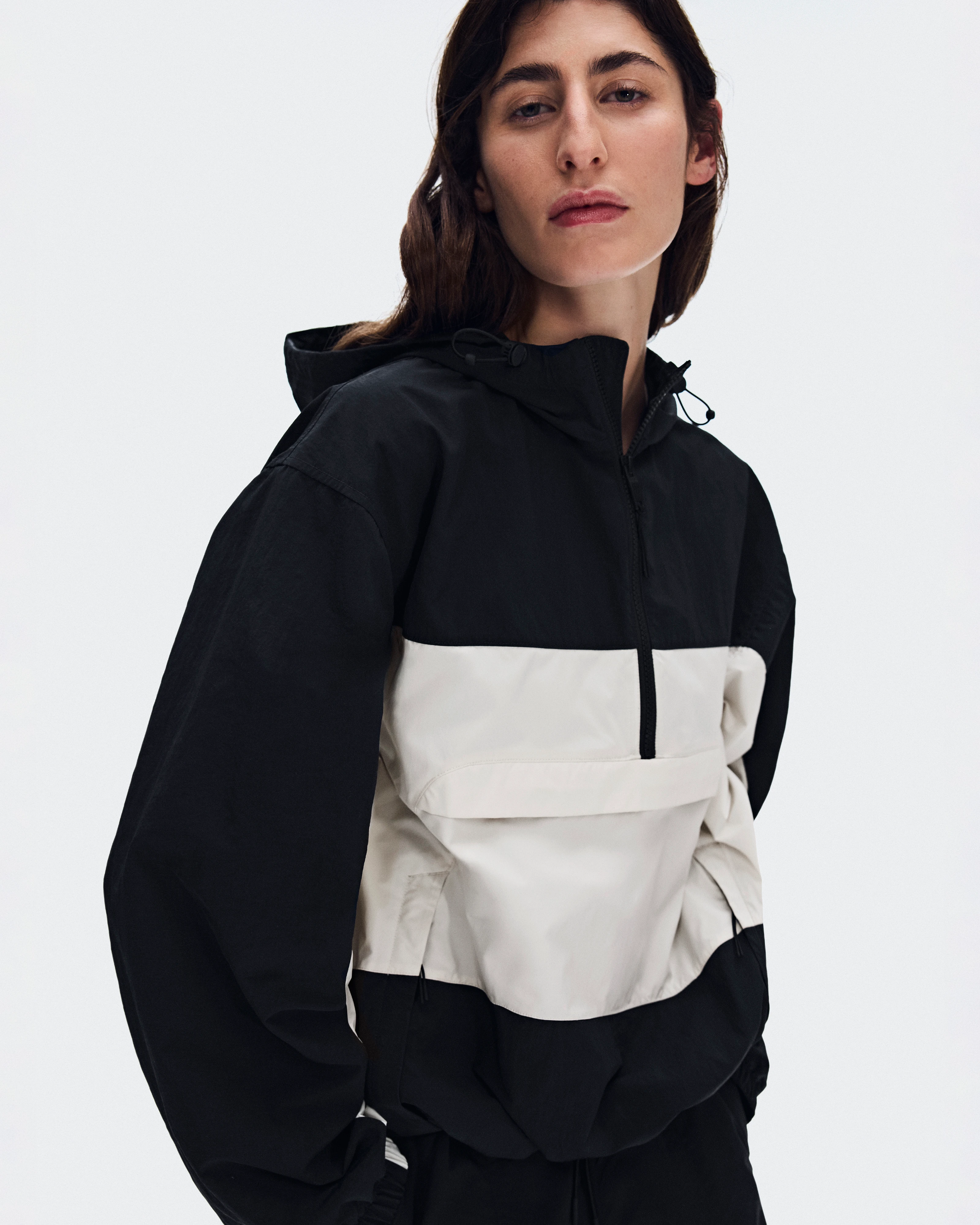 On Half-Zip Anorak Black Femme Vestes